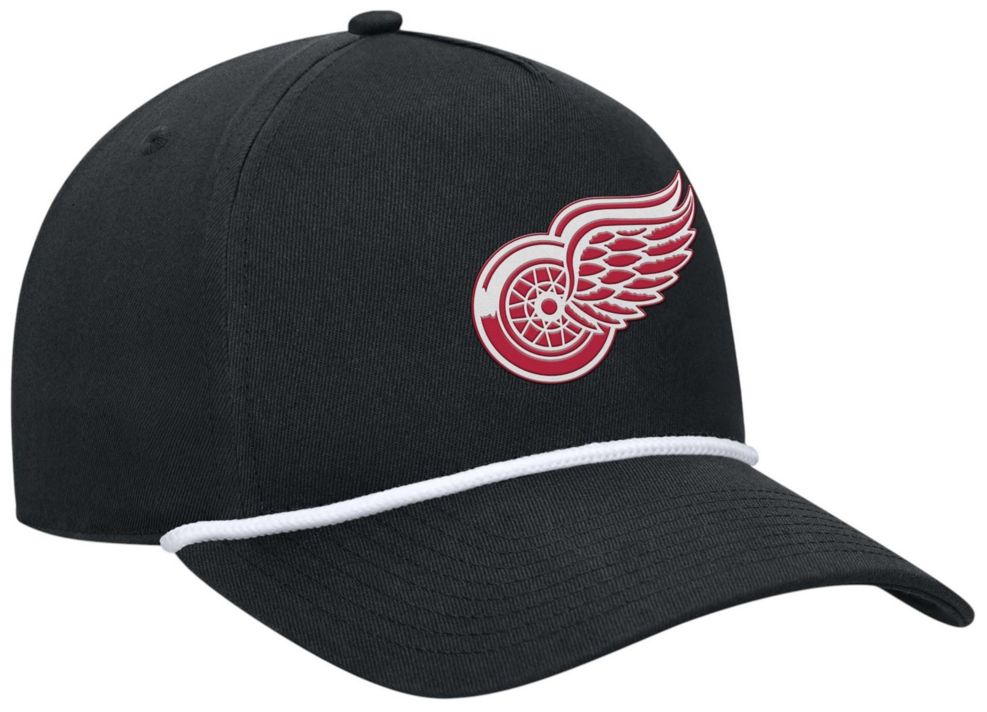 NHL Adult Detroit Red Wings Black Rope Structured Adjustable Hat product image