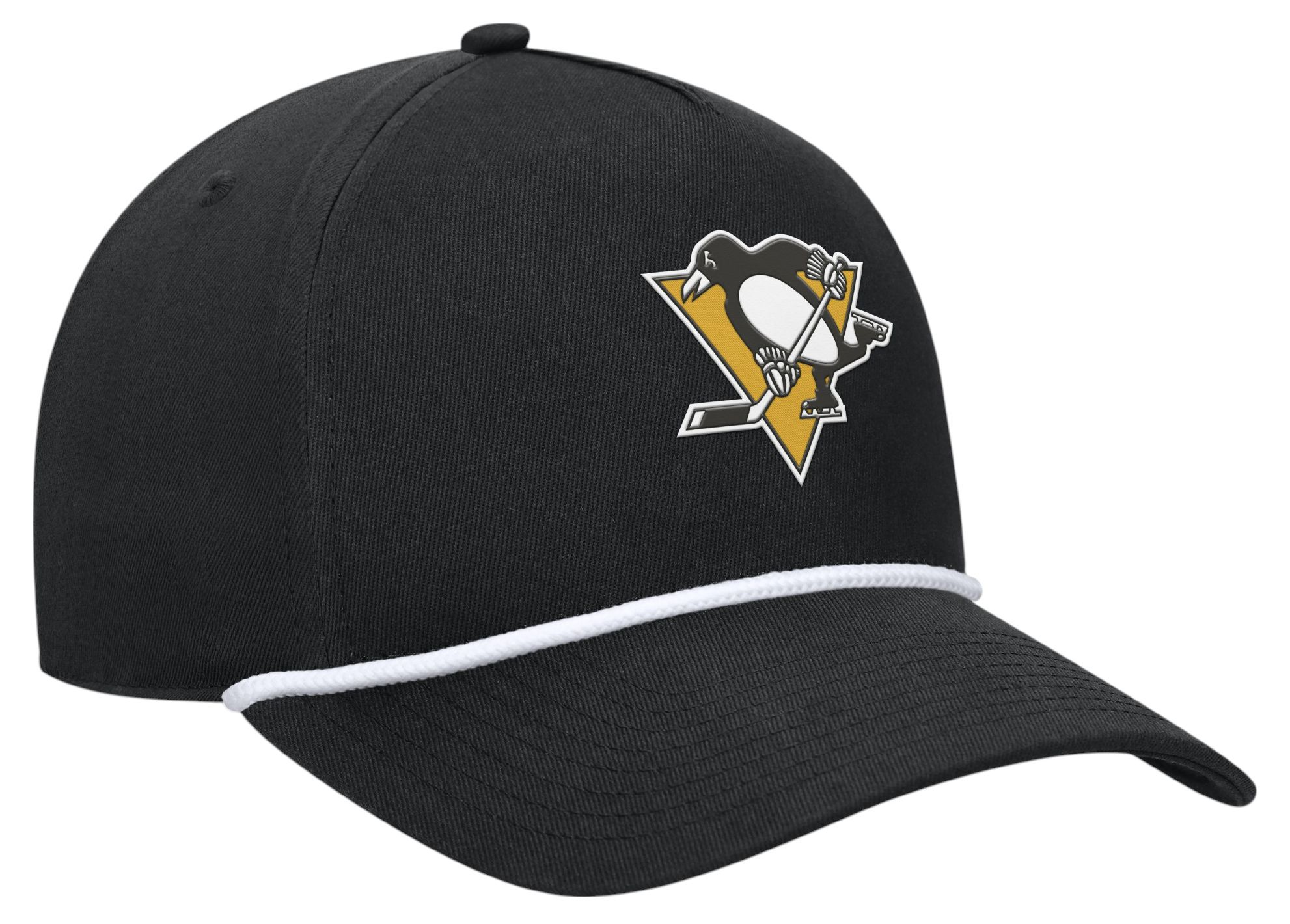 NHL Adult Pittsburgh Penguins Black Rope Structured Adjustable Hat product image