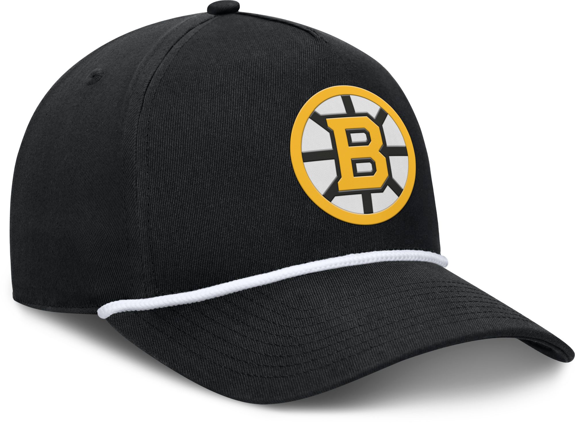 NHL Adult Boston Bruins Black Rope Structured Adjustable Hat product image