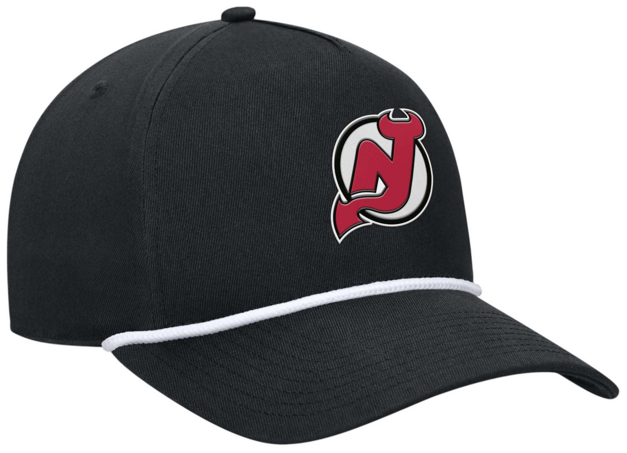 NHL Adult New Jersey Devils Black Rope Structured Adjustable Hat product image