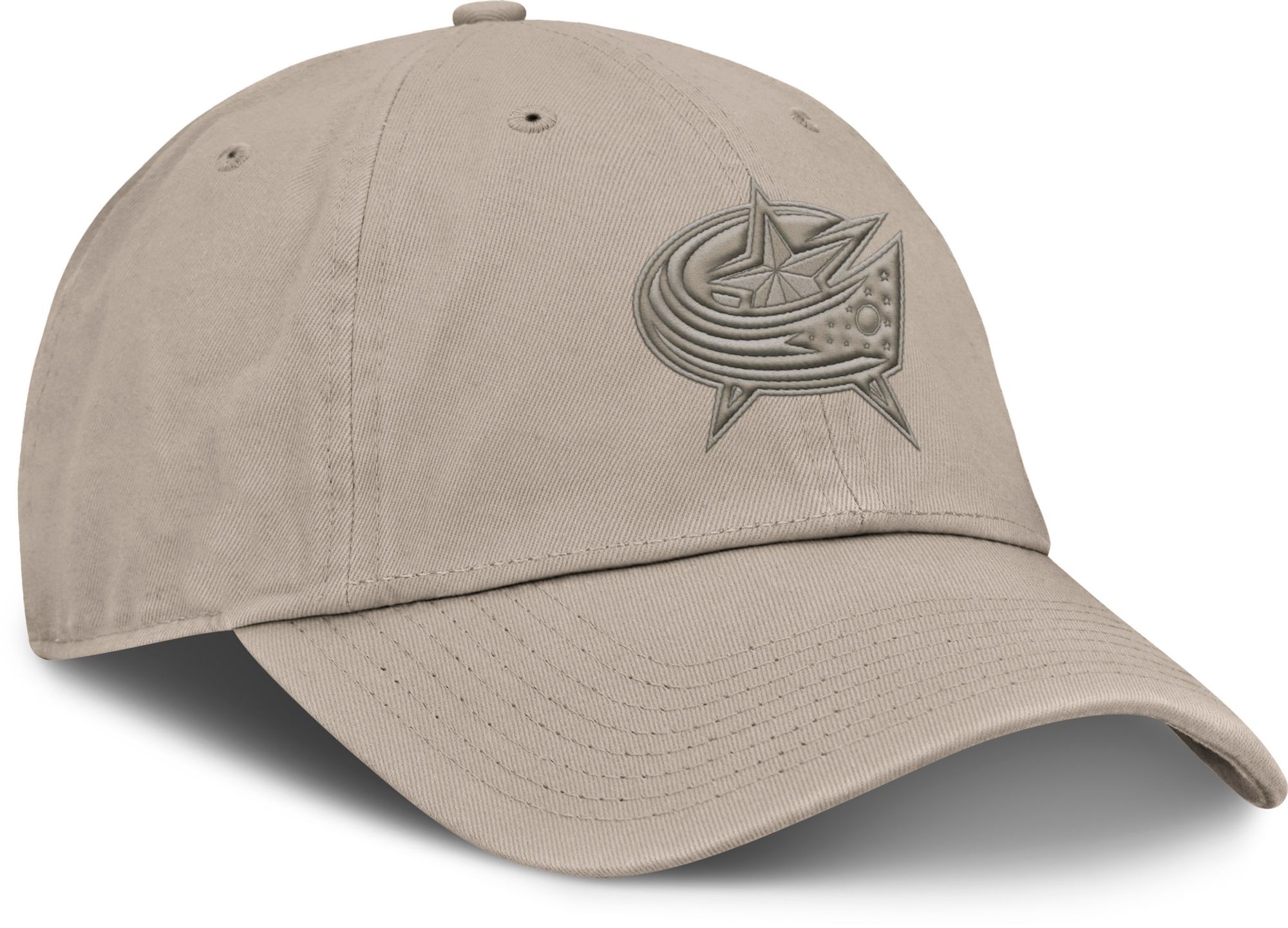NHL Men's Columbus Blue Jackets Cream Unstructured Adjustable Hat product image