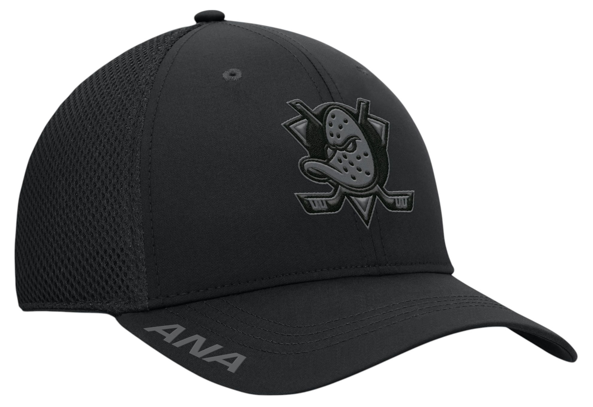 NHL Men's Anaheim Ducks Black Structured Flexfit Hat product image
