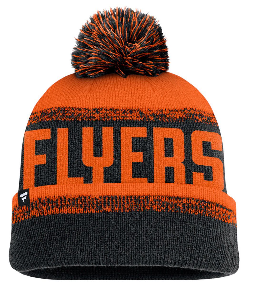 NHL Adult Philadelphia Flyers Black Thrive Pom Knit Beanie product image