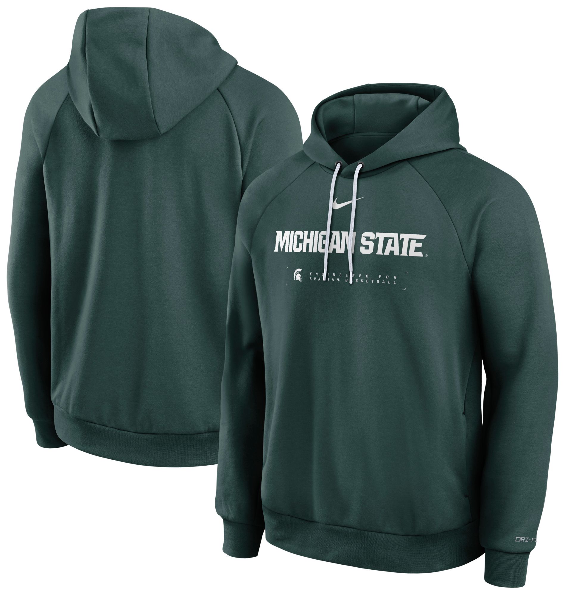 Nike Men's Michigan State Spartans Pro Green Courtside Practice Hoodie product image