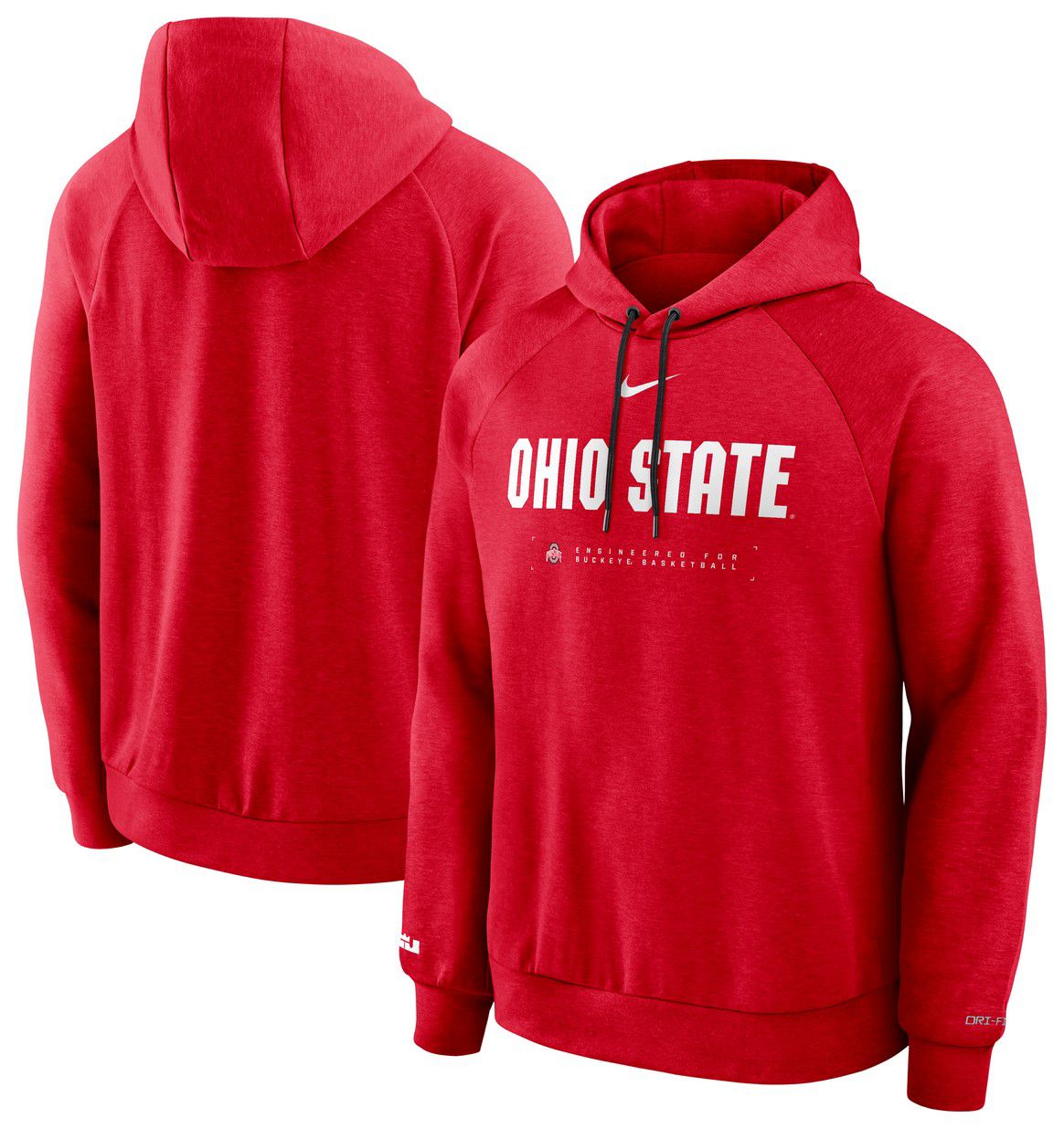 Nike Men's Ohio State Buckeyes University Red Courtside Practice Hoodie product image