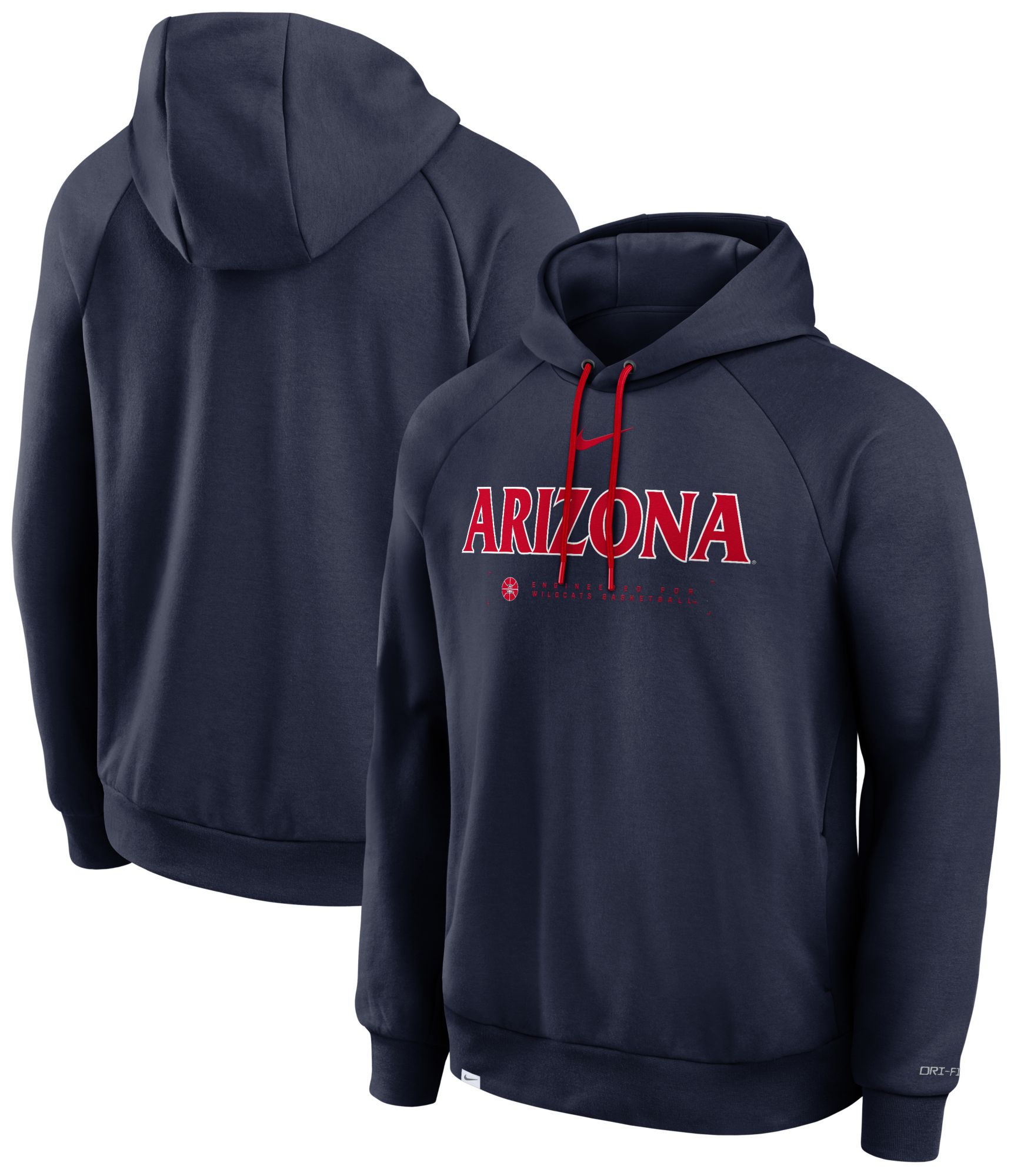 Nike Men's Arizona Wildcats College Navy Courtside Practice Hoodie product image