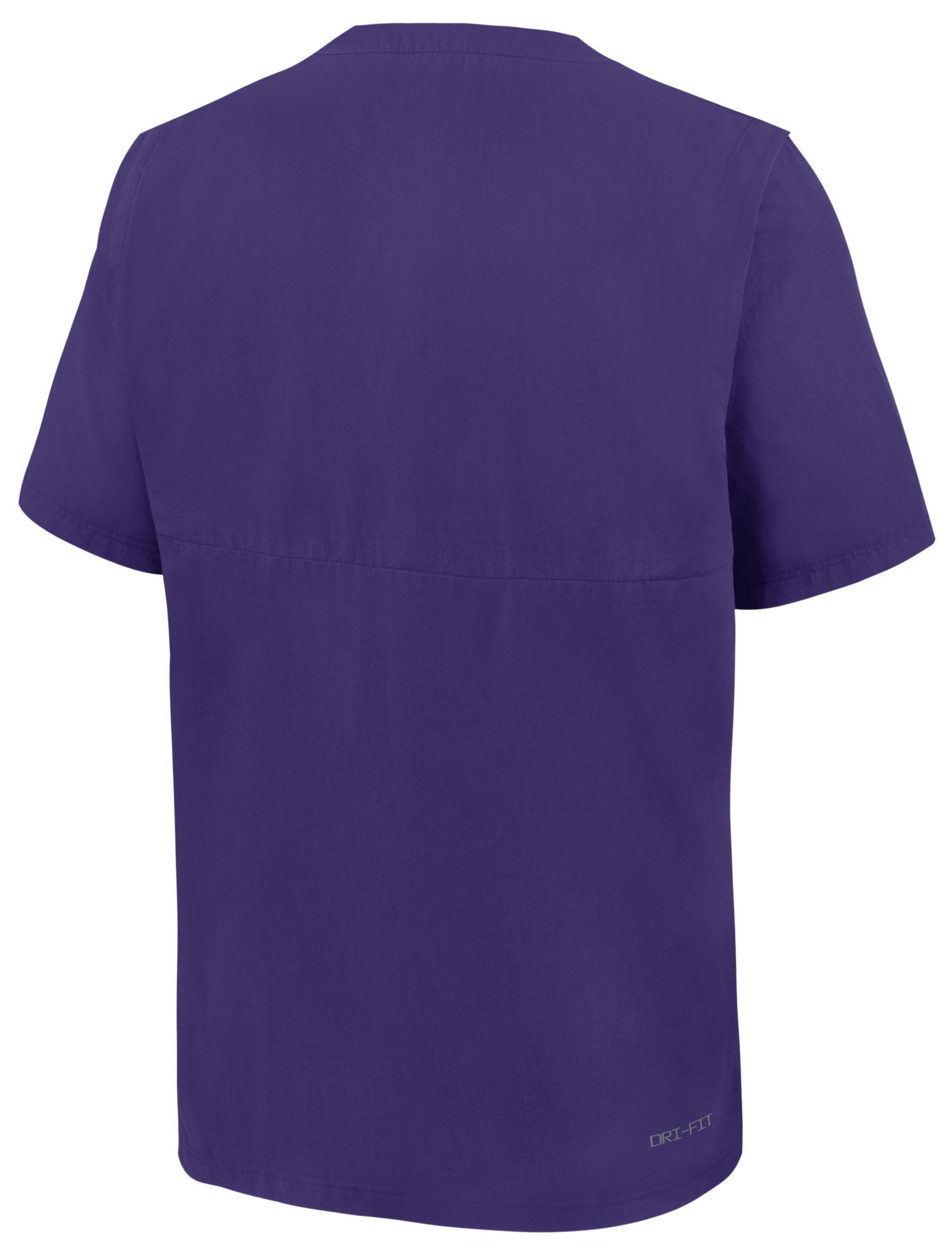 Nike Men's LSU Tigers Coaches Court Purple Short Sleeve Quarter-Zip product image