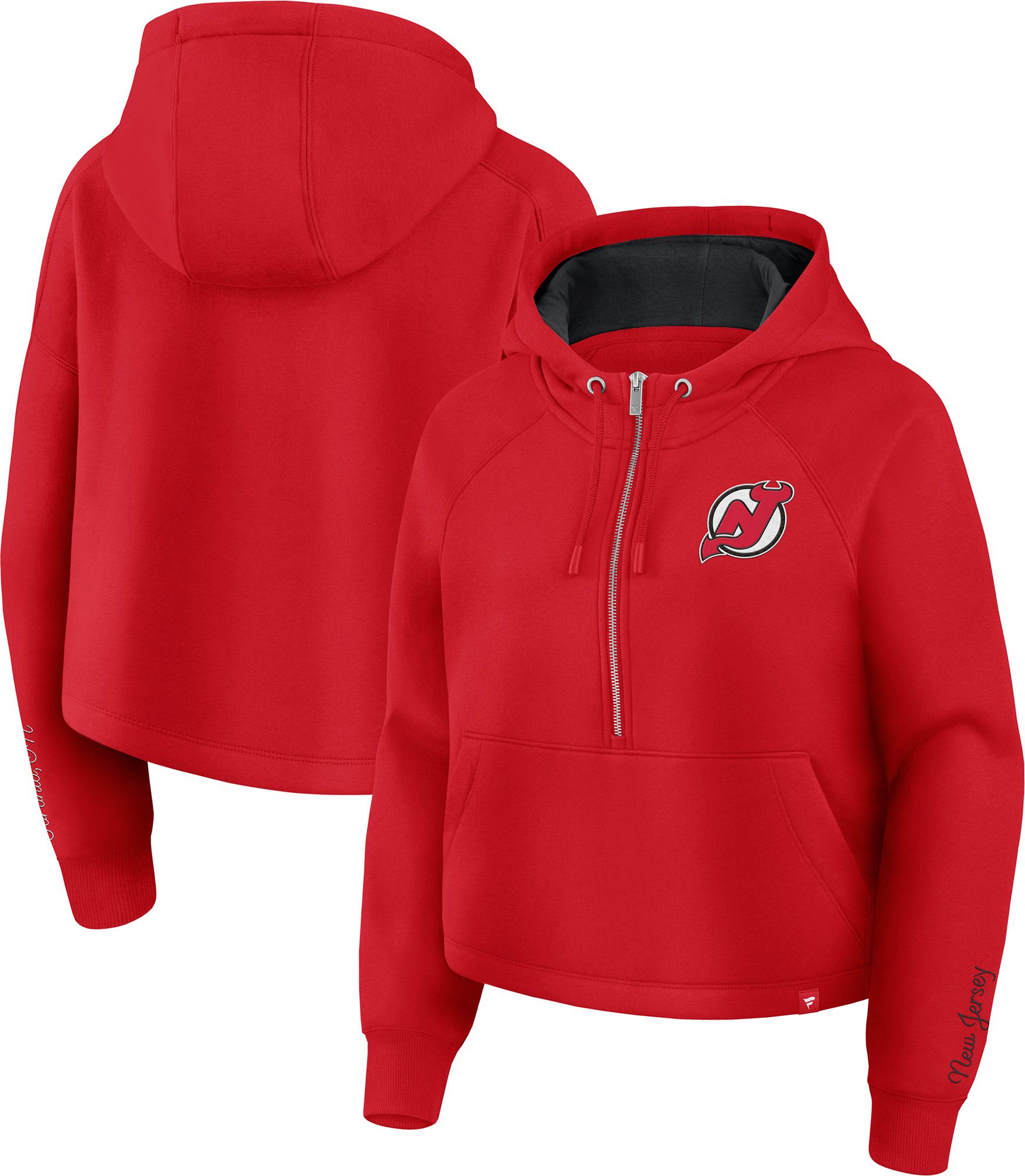 NHL Women's New Jersey Devils Red and Black Unyielding Effort 1/2