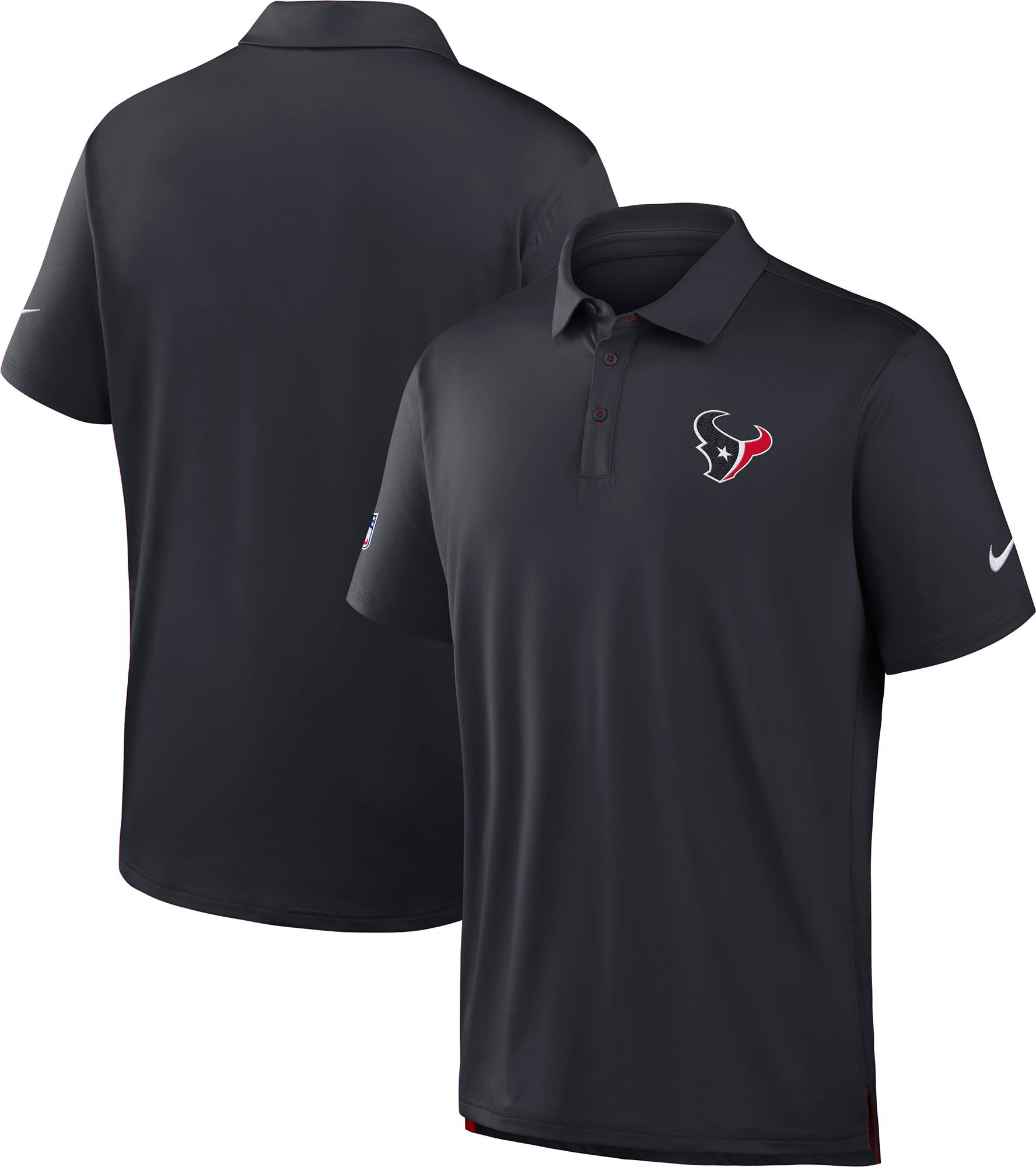 Nike Men's Houston Texans Pitch Blue Polo Sideline Tour Shirt product image