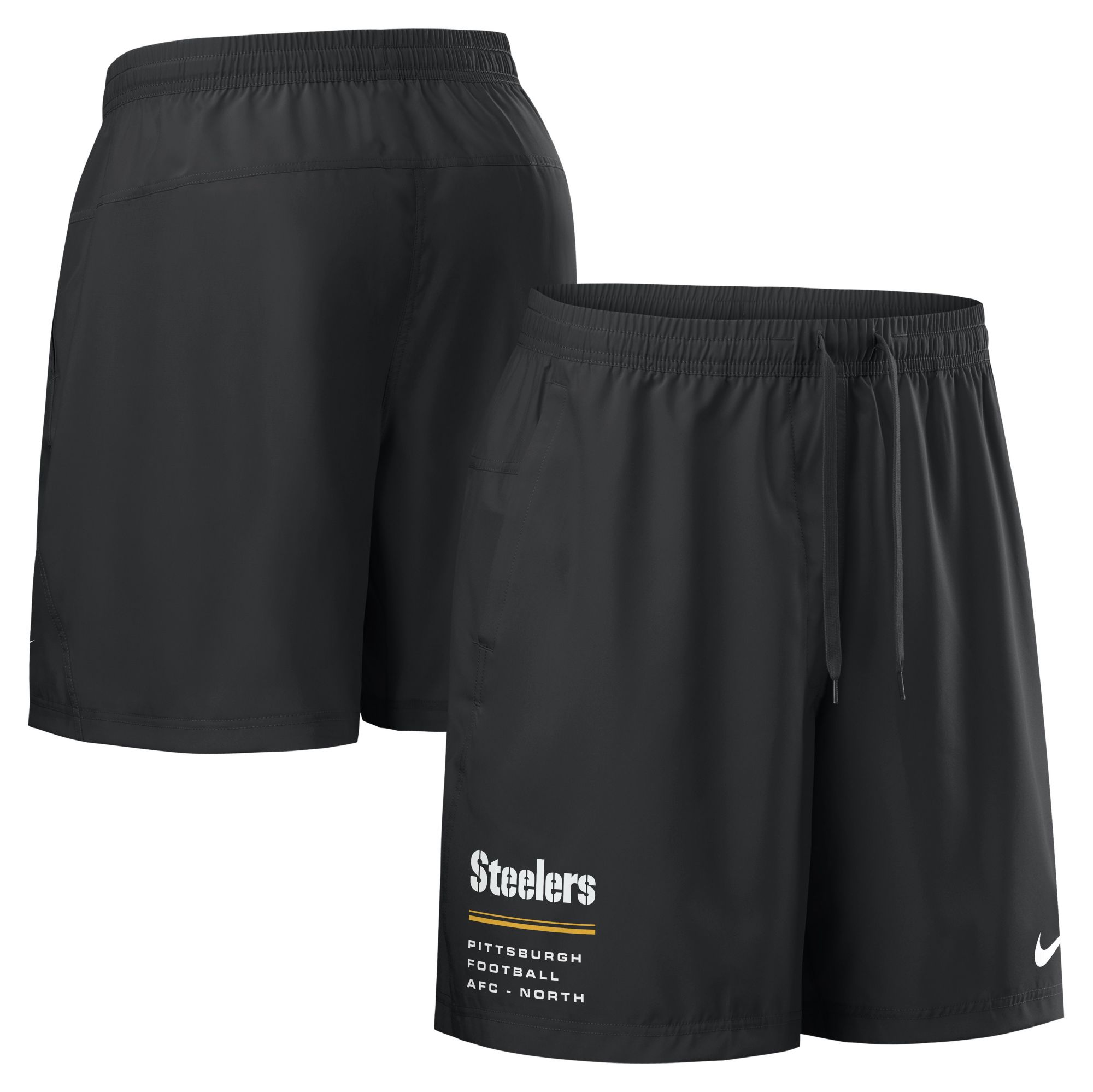 Nike Men's Pittsburgh Steelers Black Woven Victory Shorts product image