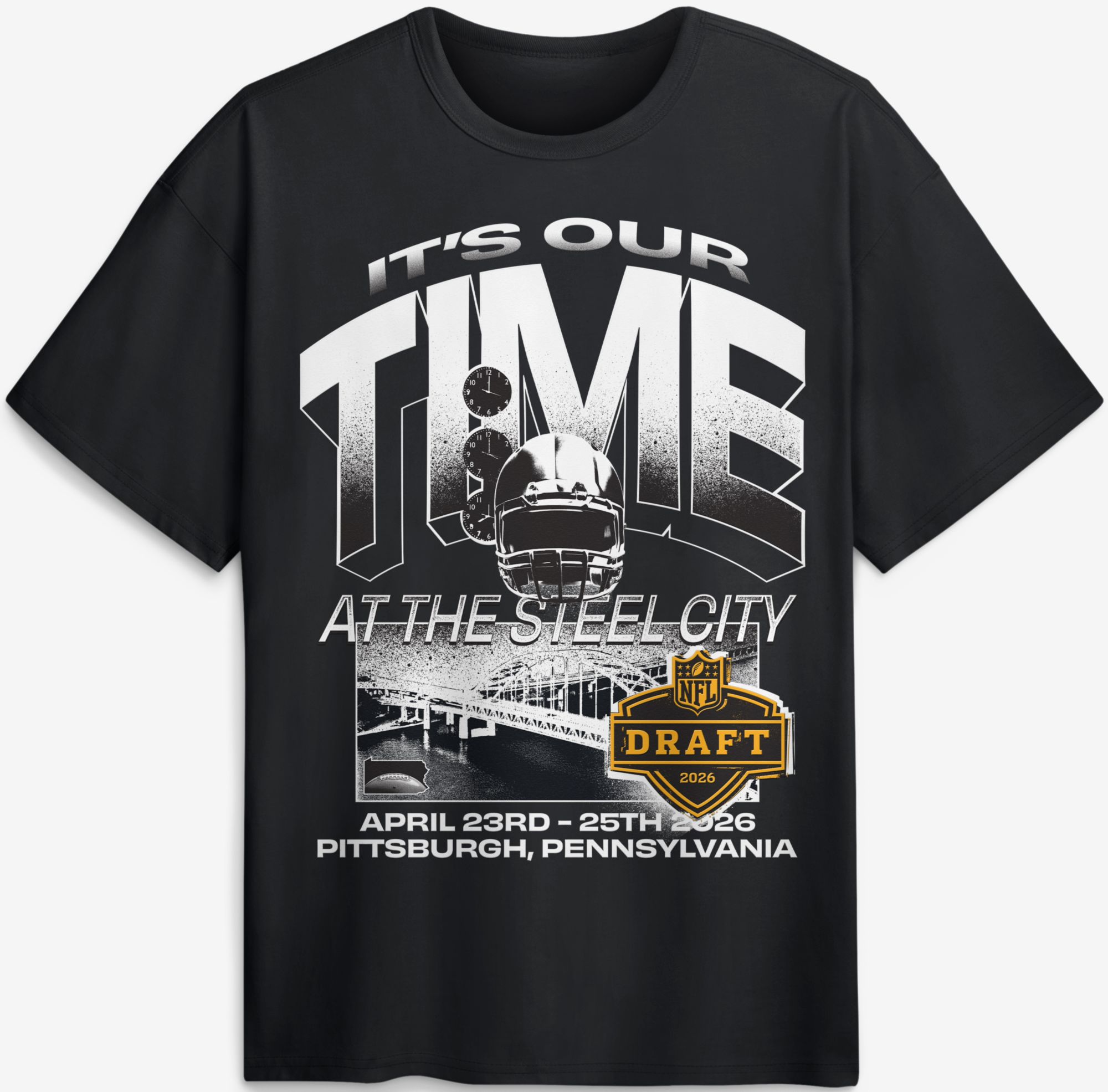 Nike Men's 2026 NFL Draft Our Team Max90 Black T-Shirt product image