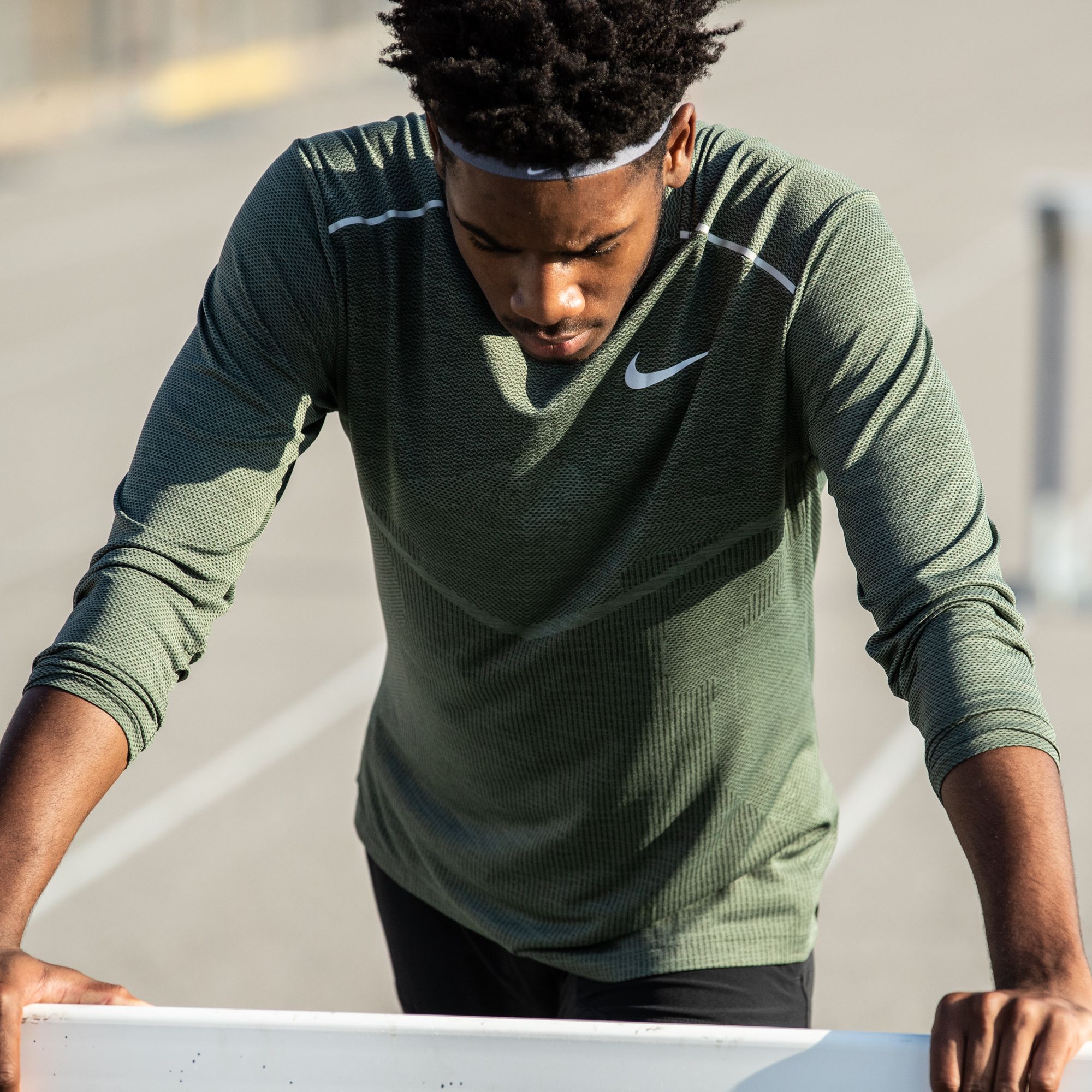 Nike Men's TechKnit Ultra Running Long Sleeve Shirt product image