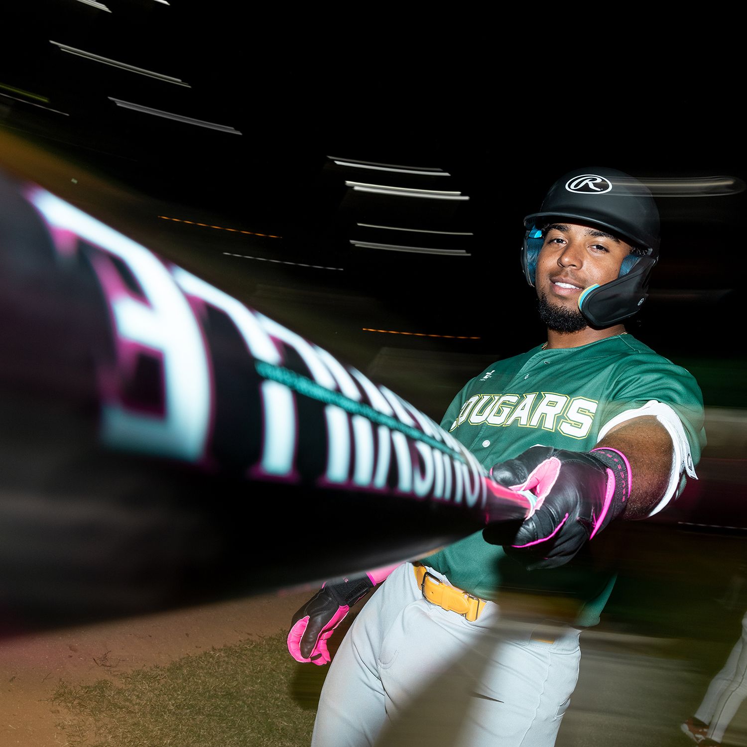 Rawlings Junior MACH Baseball Batting Helmet w/ Adjustable Face Guard product image