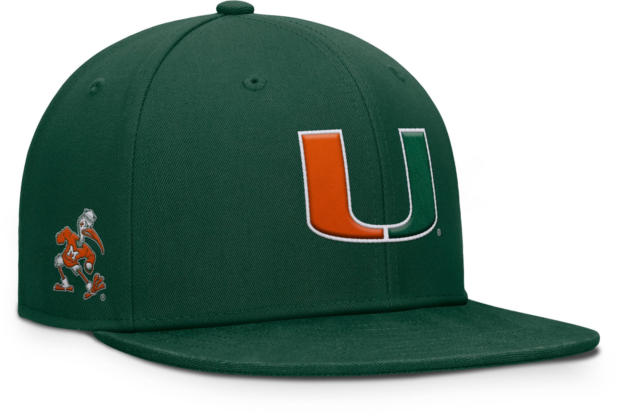 NCAA Adult Miami Hurricanes Green Rebound Evergreen Flex Hat product image