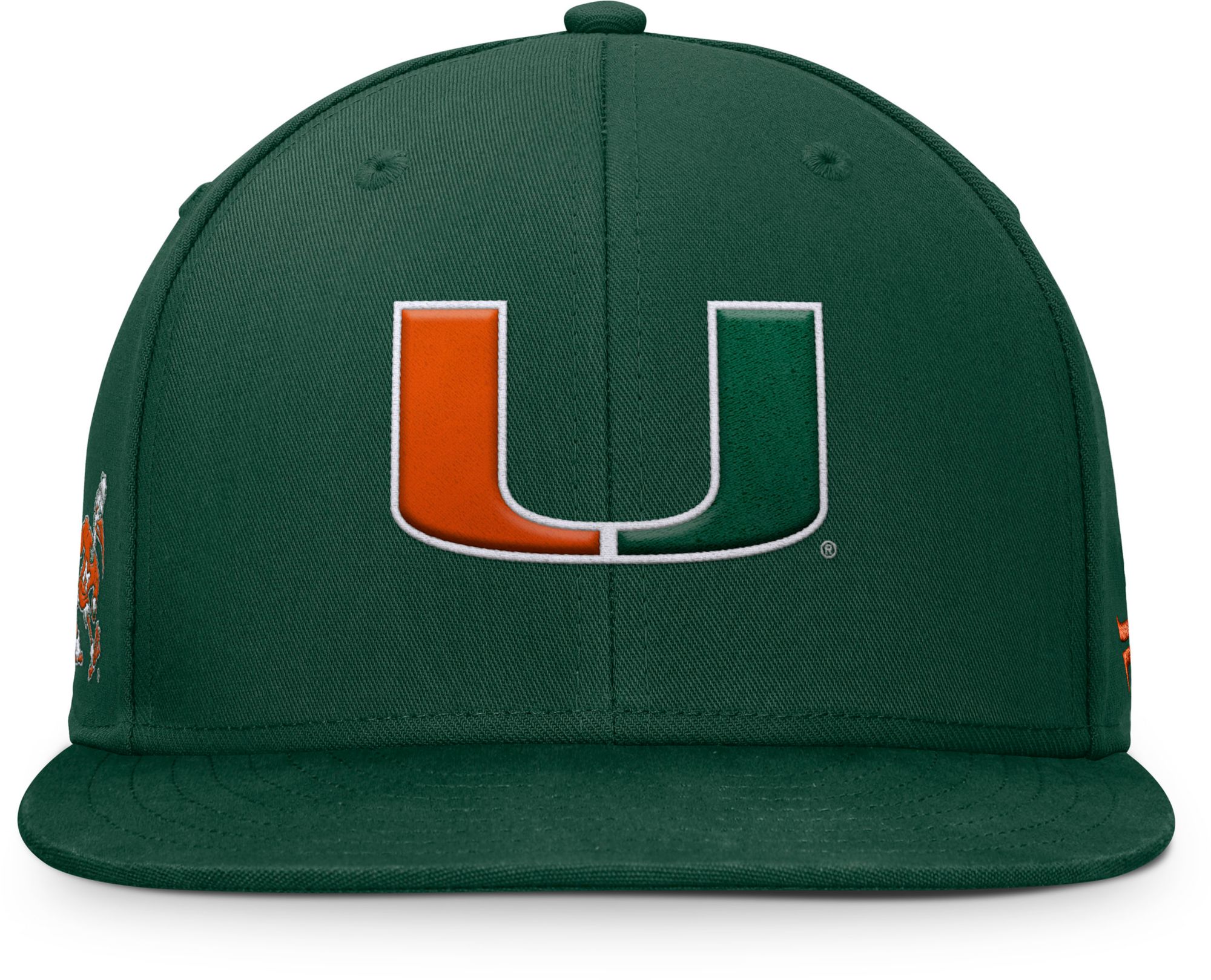 NCAA Adult Miami Hurricanes Green Rebound Evergreen Flex Hat product image