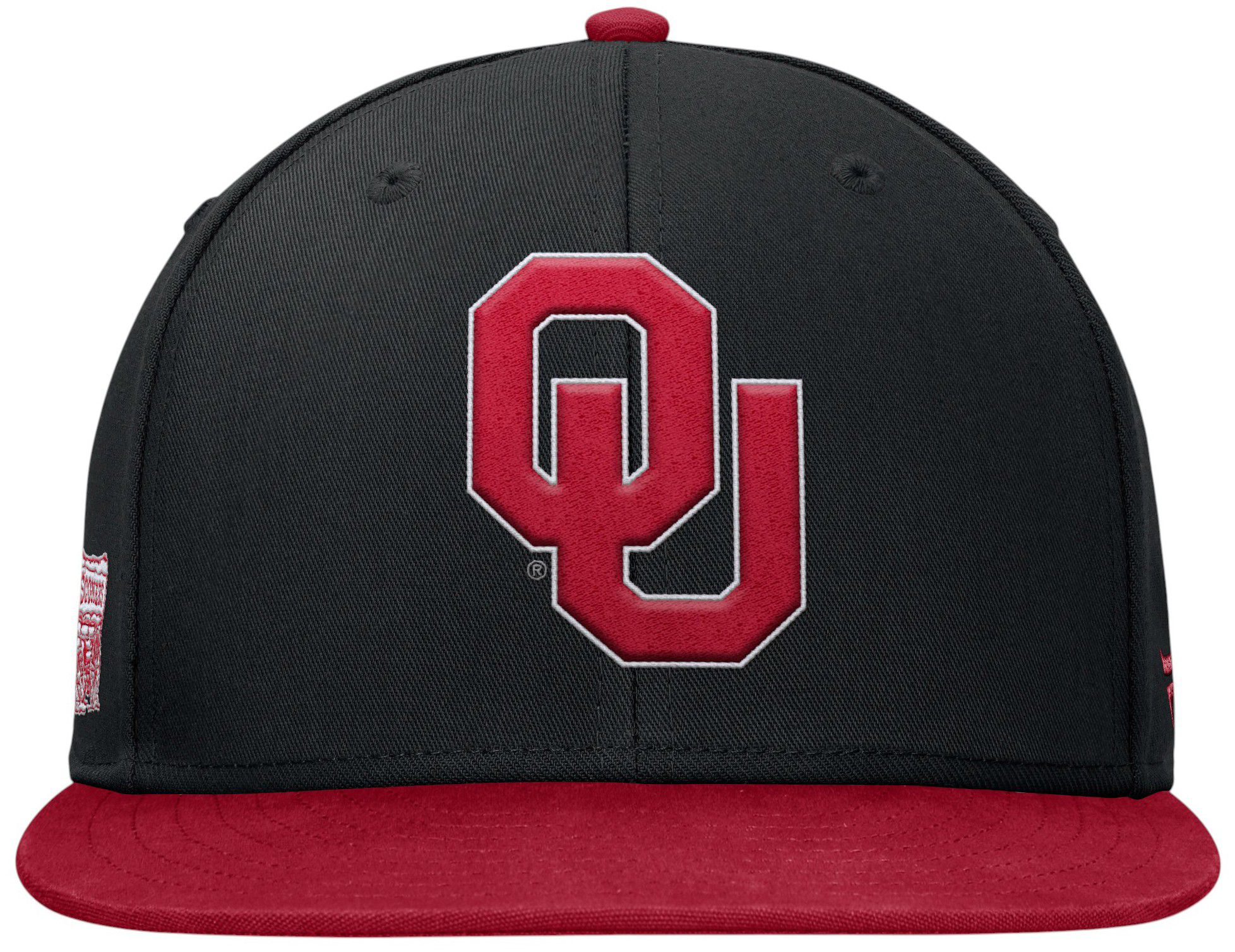 NCAA Adult Oklahoma Sooners Black/Cardinal Rebound Flexfit Hat product image