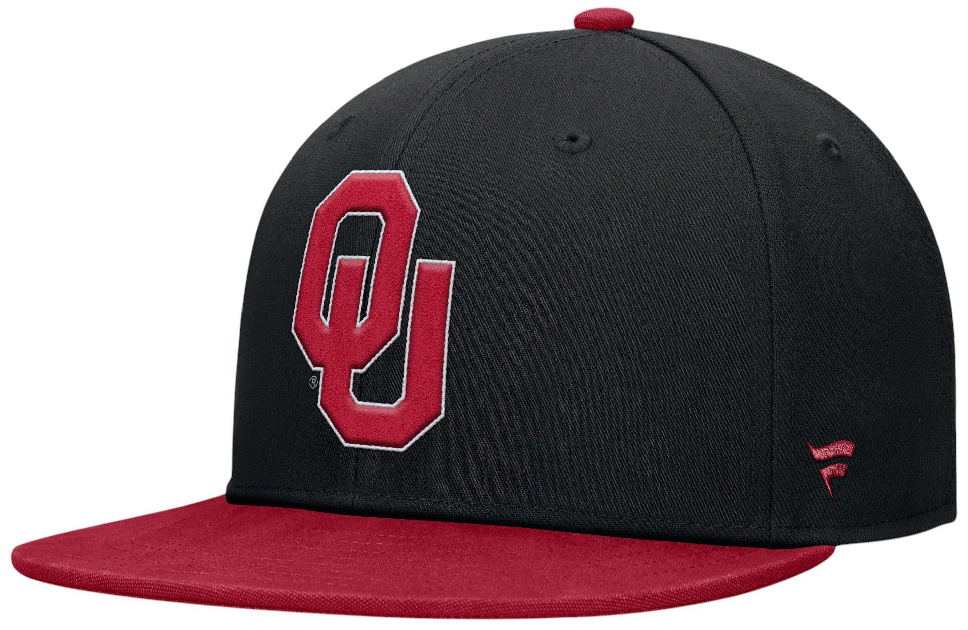 NCAA Adult Oklahoma Sooners Black/Cardinal Rebound Flexfit Hat product image