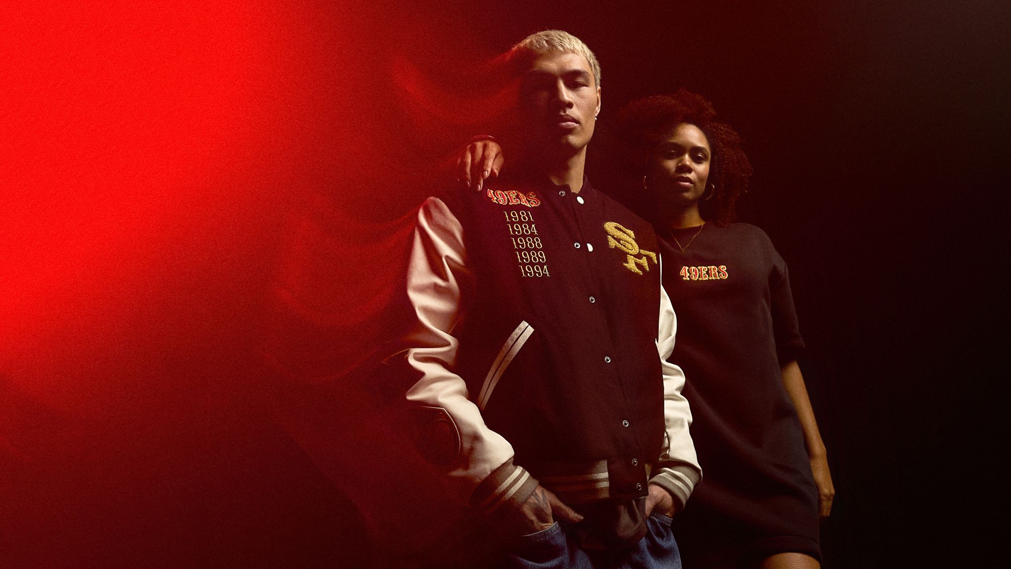 Nike Men's San Francisco 49ers NFL Rivalries Varsity Jacket product image