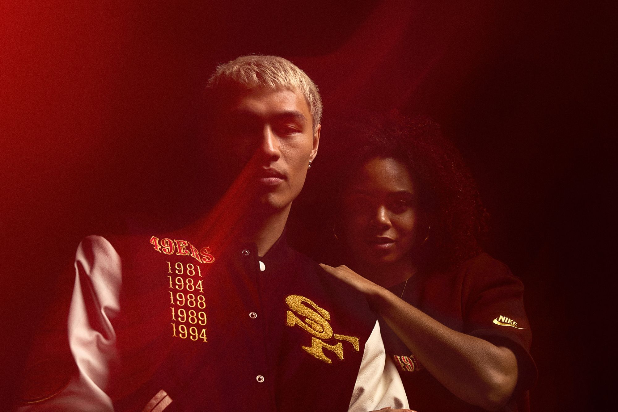 Nike Men's San Francisco 49ers NFL Rivalries Varsity Jacket product image