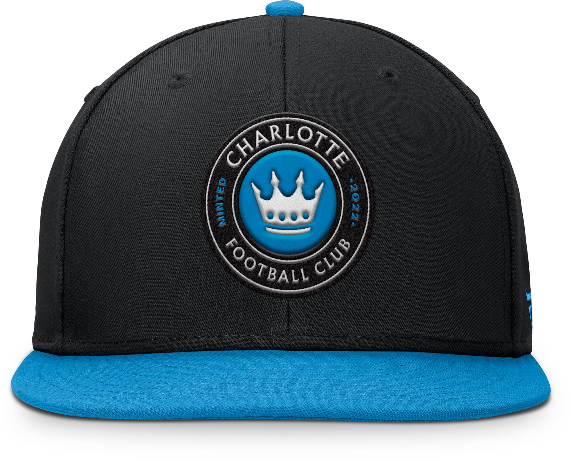 MLS Adult Charlotte FC Black Logo Snapback Adjustable Hat product image