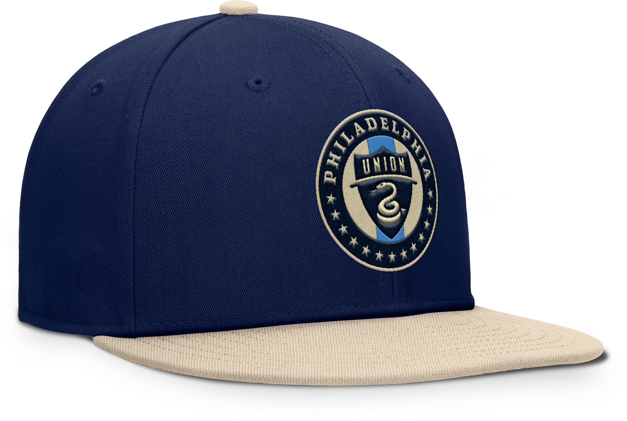 MLS Adult Philadelphia Union Athletic Navy Logo Snapback Adjustable Hat product image
