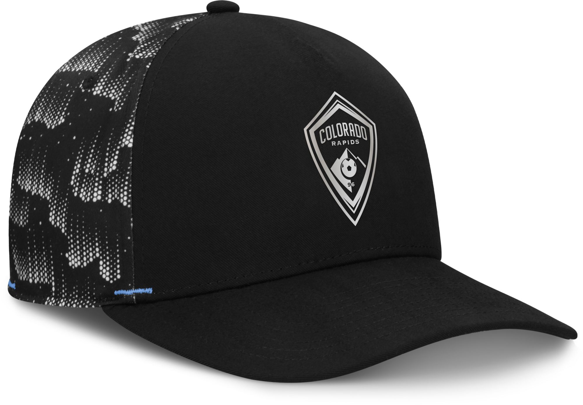 MLS Adult Colorado Rapids Black Logo Fade Adjustable Trucker Hat product image