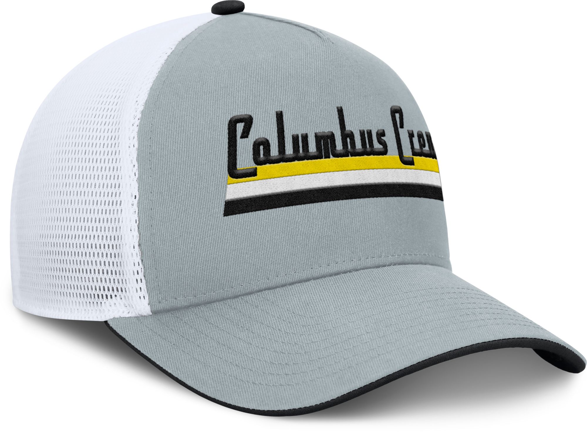 MLS Adult Columbus Crew Gray Wordmark Adjustable Trucker Hat product image