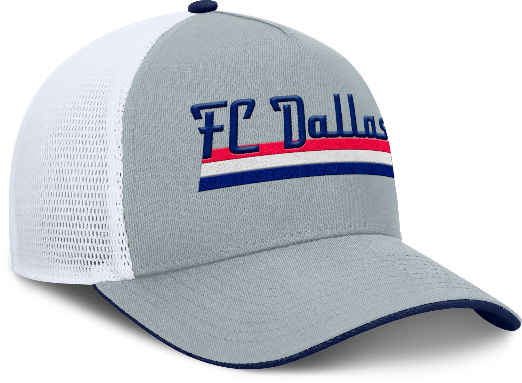MLS Adult FC Dallas Gray Wordmark Adjustable Trucker Hat product image