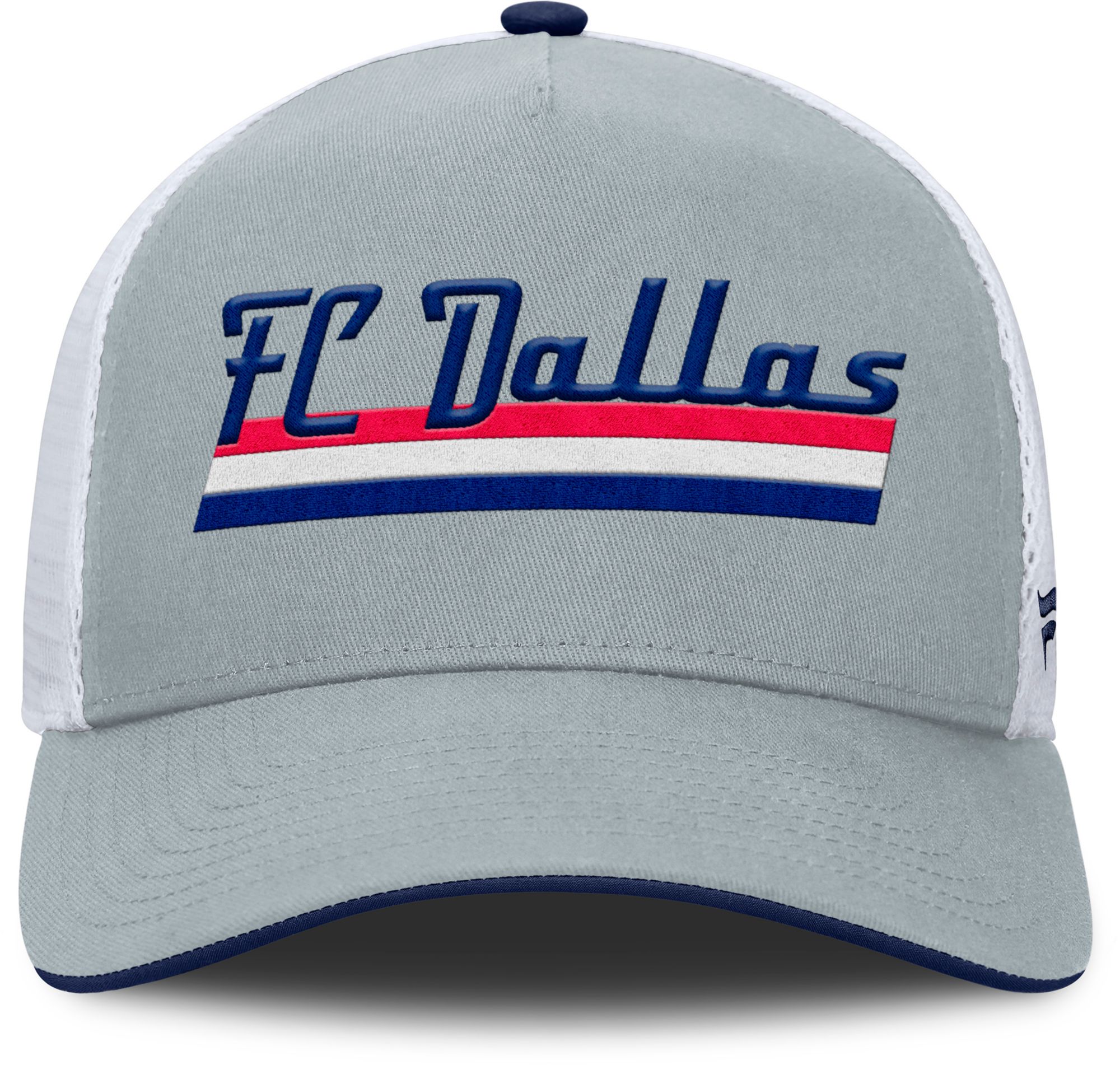 MLS Adult FC Dallas Gray Wordmark Adjustable Trucker Hat product image