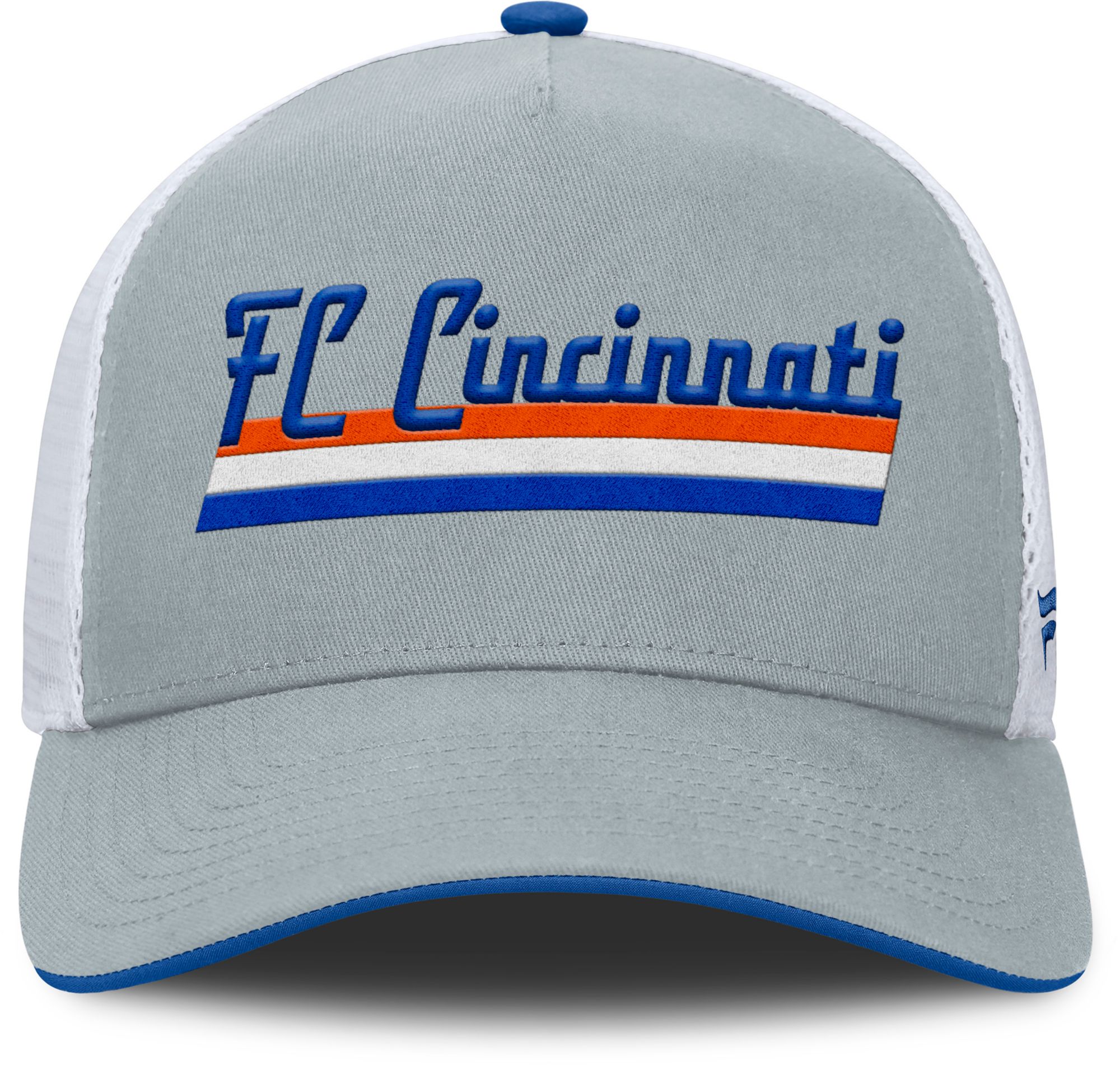MLS Adult FC Cincinnati Gray Wordmark Adjustable Trucker Hat product image