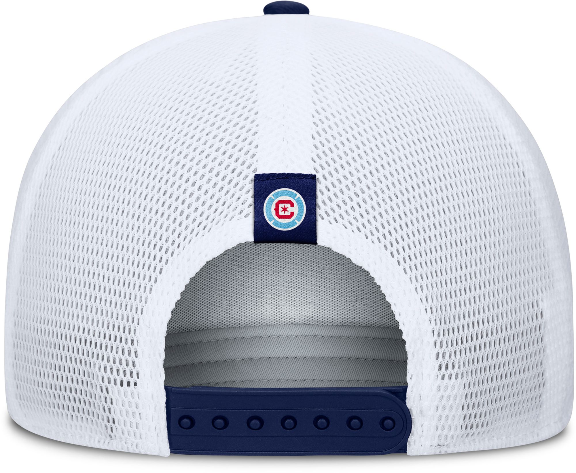 MLS Adult Chicago Fire Gray Wordmark Adjustable Trucker Hat product image