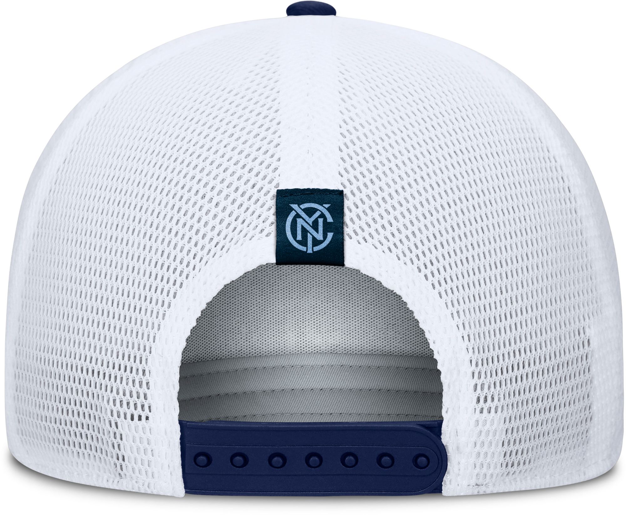 MLS Adult New York City FC Gray Wordmark Adjustable Trucker Hat product image