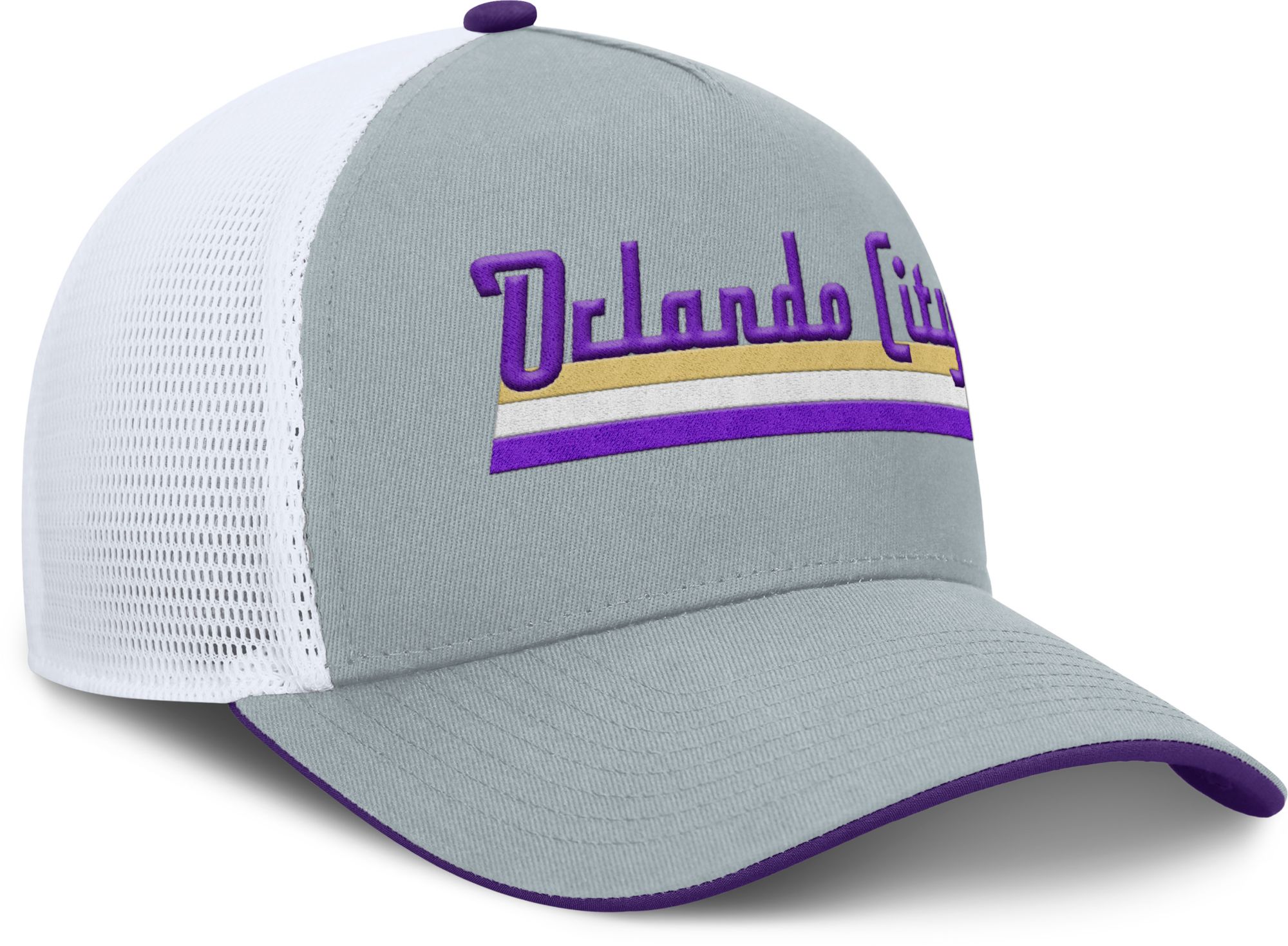 MLS Adult Orlando City Gray Wordmark Adjustable Trucker Hat product image