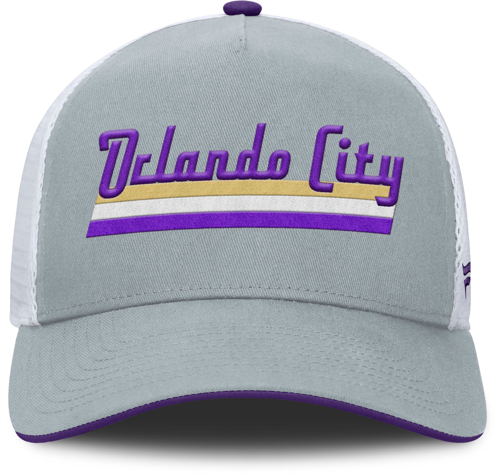 MLS Adult Orlando City Gray Wordmark Adjustable Trucker Hat product image