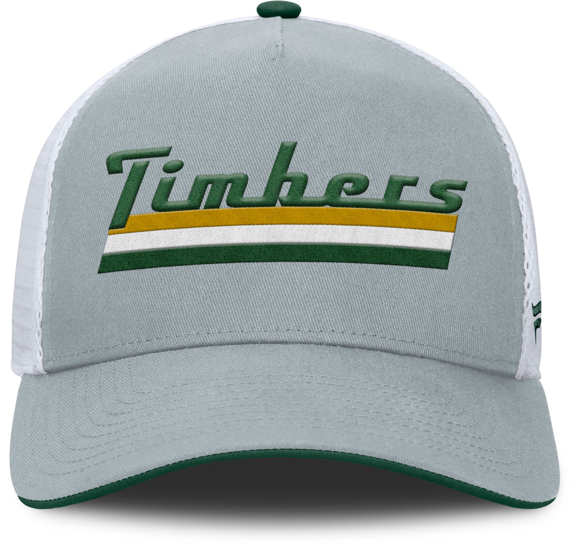 MLS Adult Portland Timbers Gray Wordmark Adjustable Trucker Hat product image
