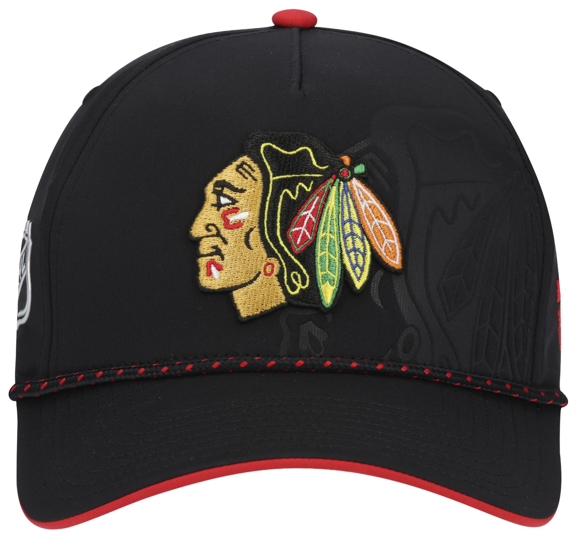 NHL Adult Chicago Blackhawks Black 2026 Draft A-Frame Snapback