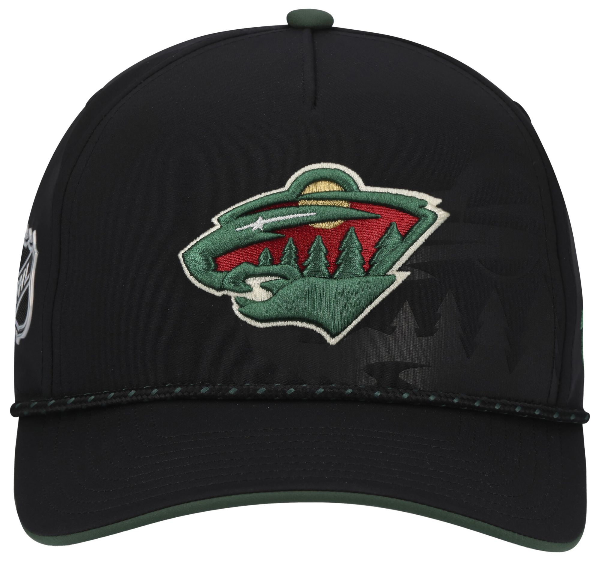NHL Adult Minnesota Wild Black 2026 Draft A-Frame Snapback