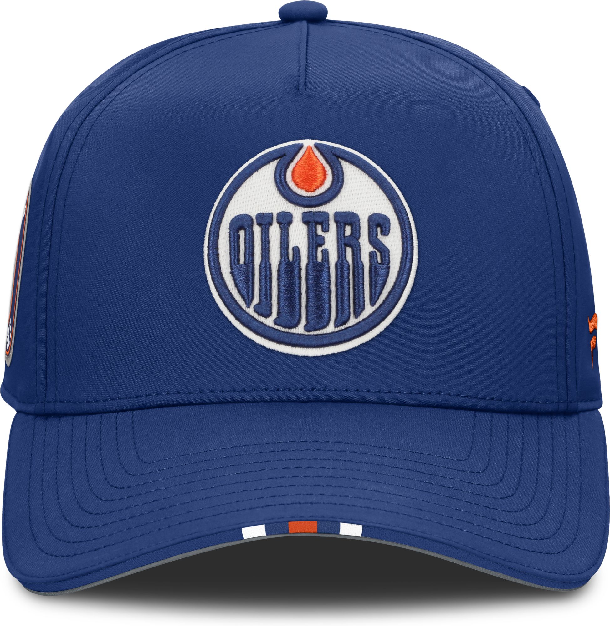 NHL Adult Edmonton Oilers Blue 2025 Draft Podium Adjustable Hat product image
