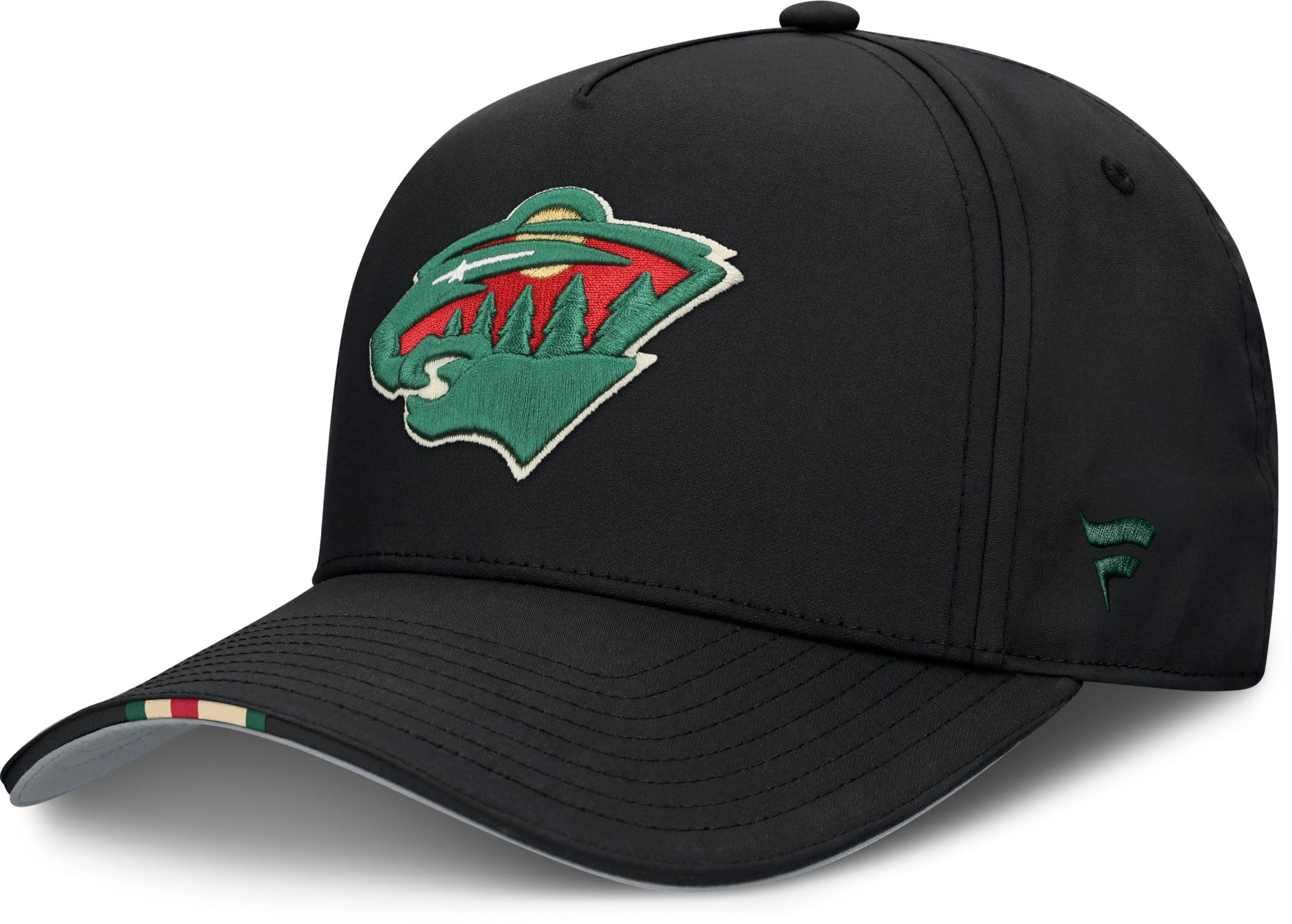 NHL Adult Minnesota Wild Black 2025 Draft Podium Adjustable Hat product image