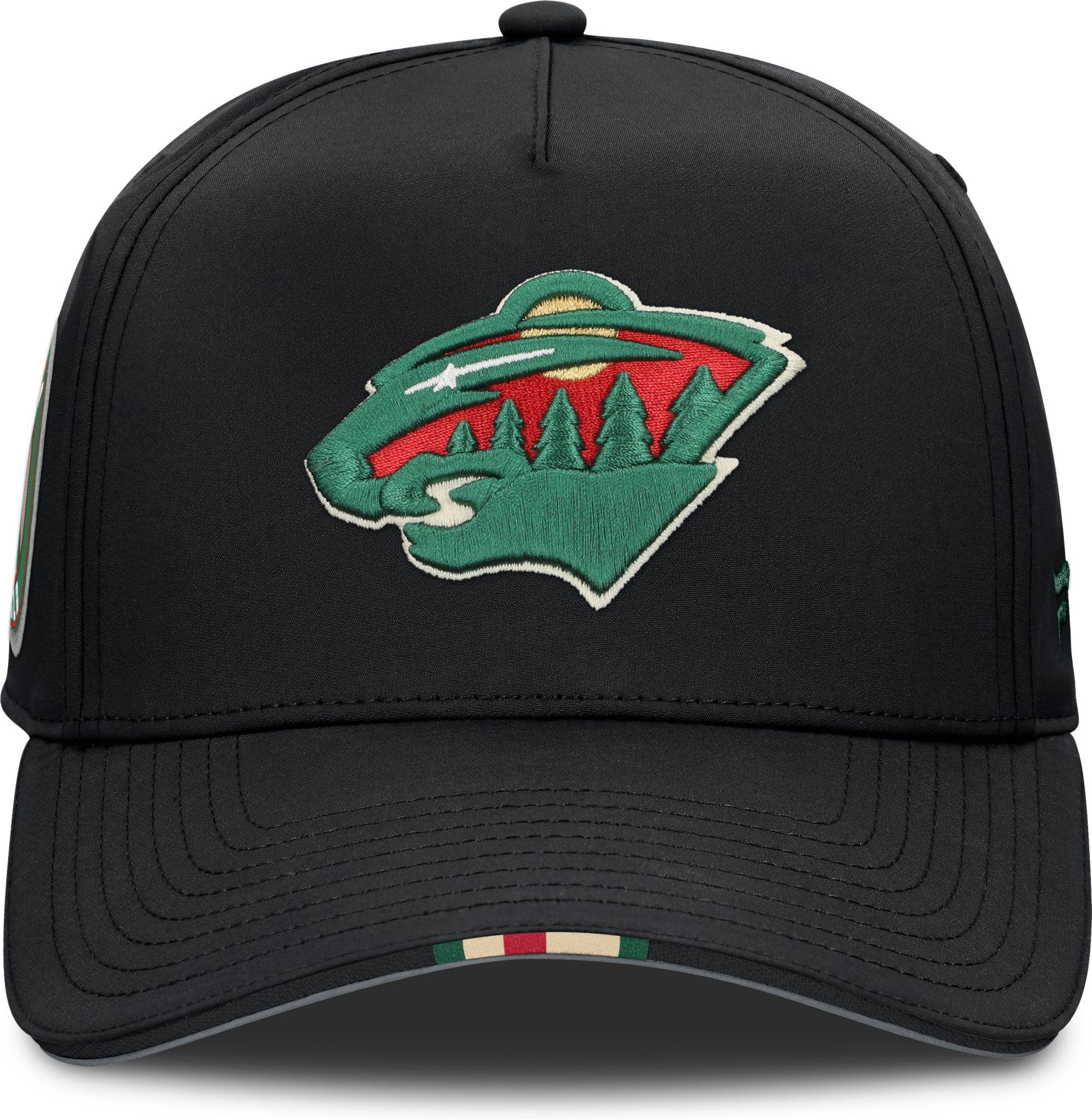 NHL Adult Minnesota Wild Black 2025 Draft Podium Adjustable Hat product image