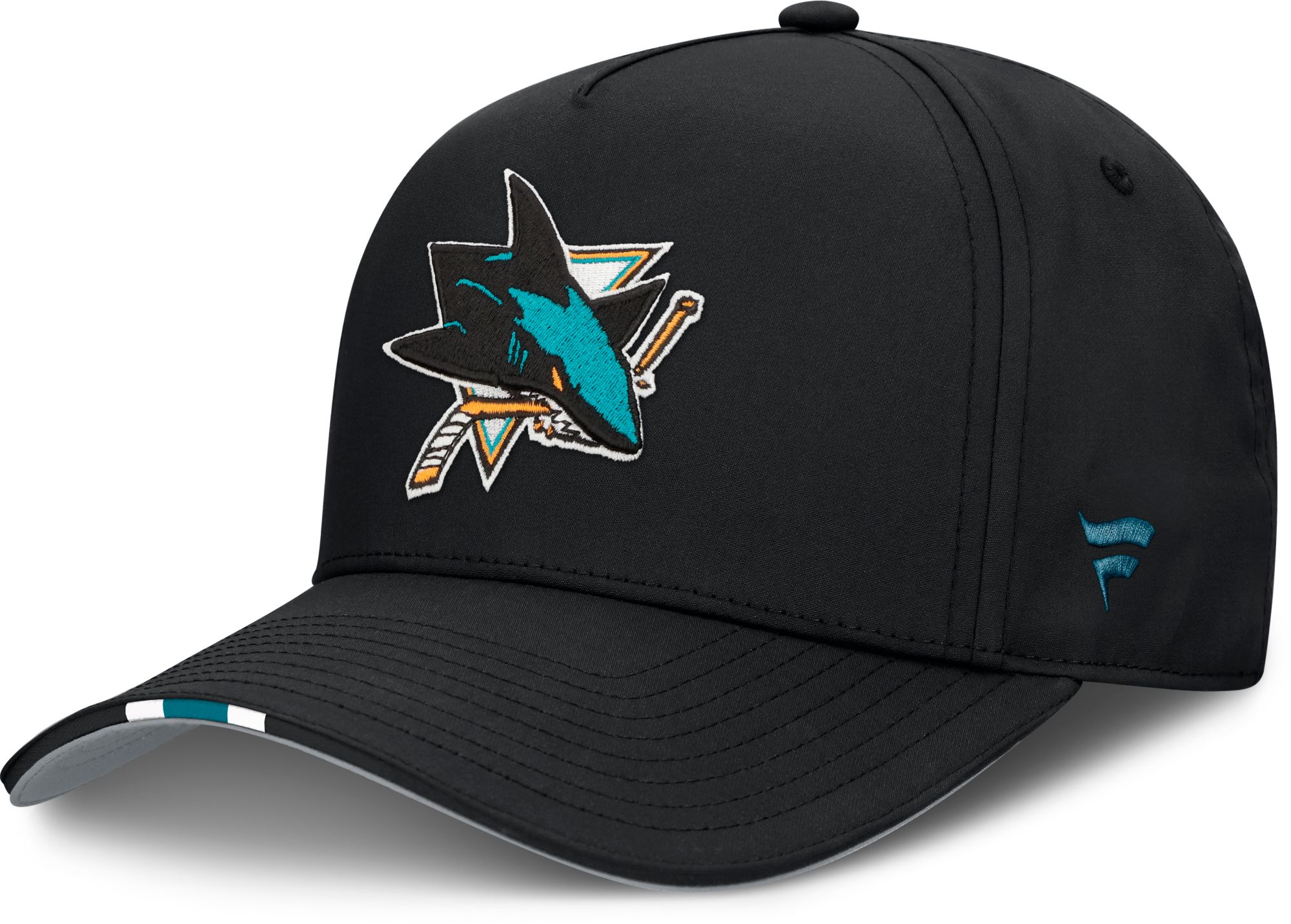 NHL Adult San Jose Sharks Black 2025 Draft Podium Adjustable Hat product image