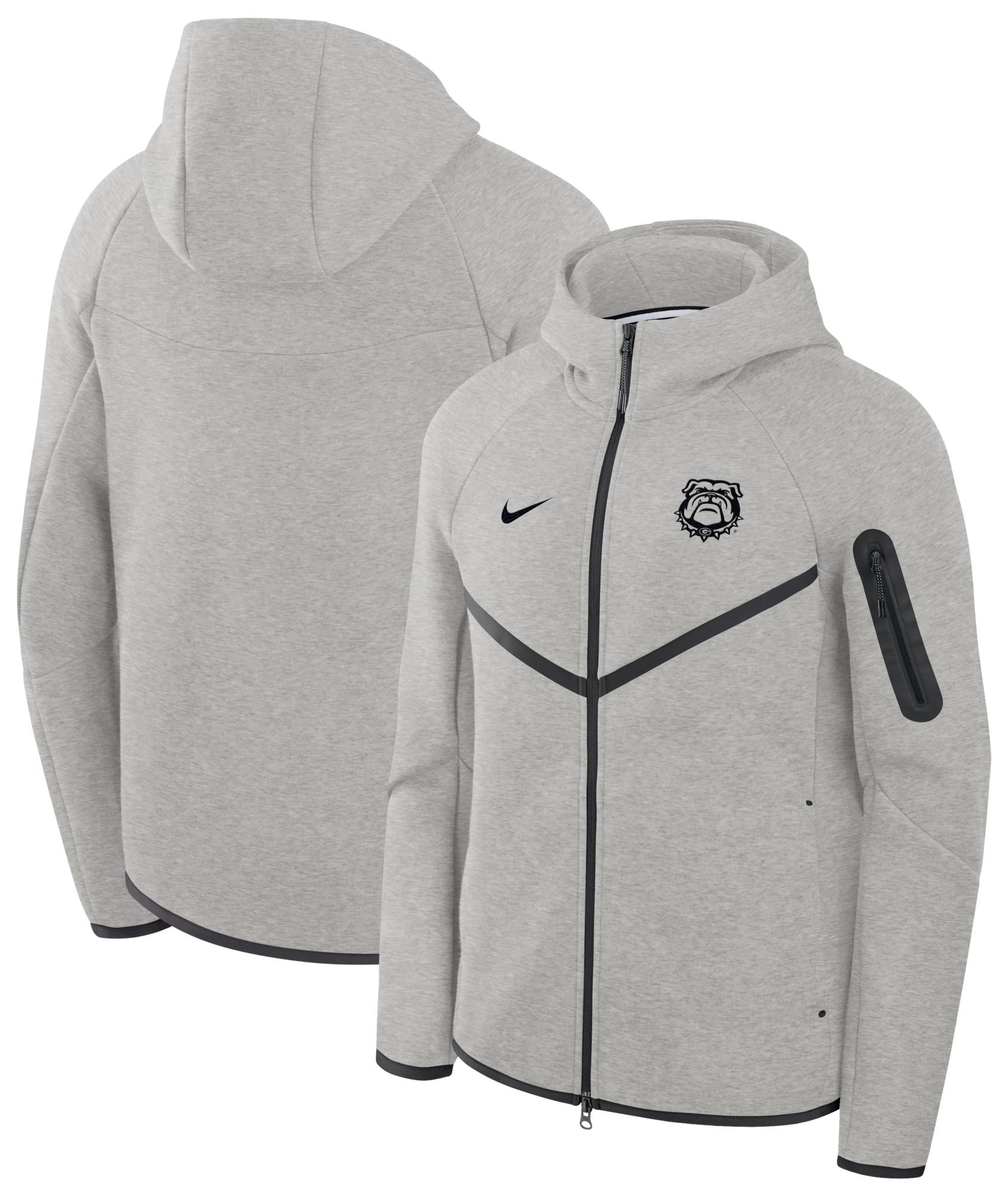 Nike Men's Georgia Bulldogs Tech Fleece Full-Zip Hoodie | Dick's