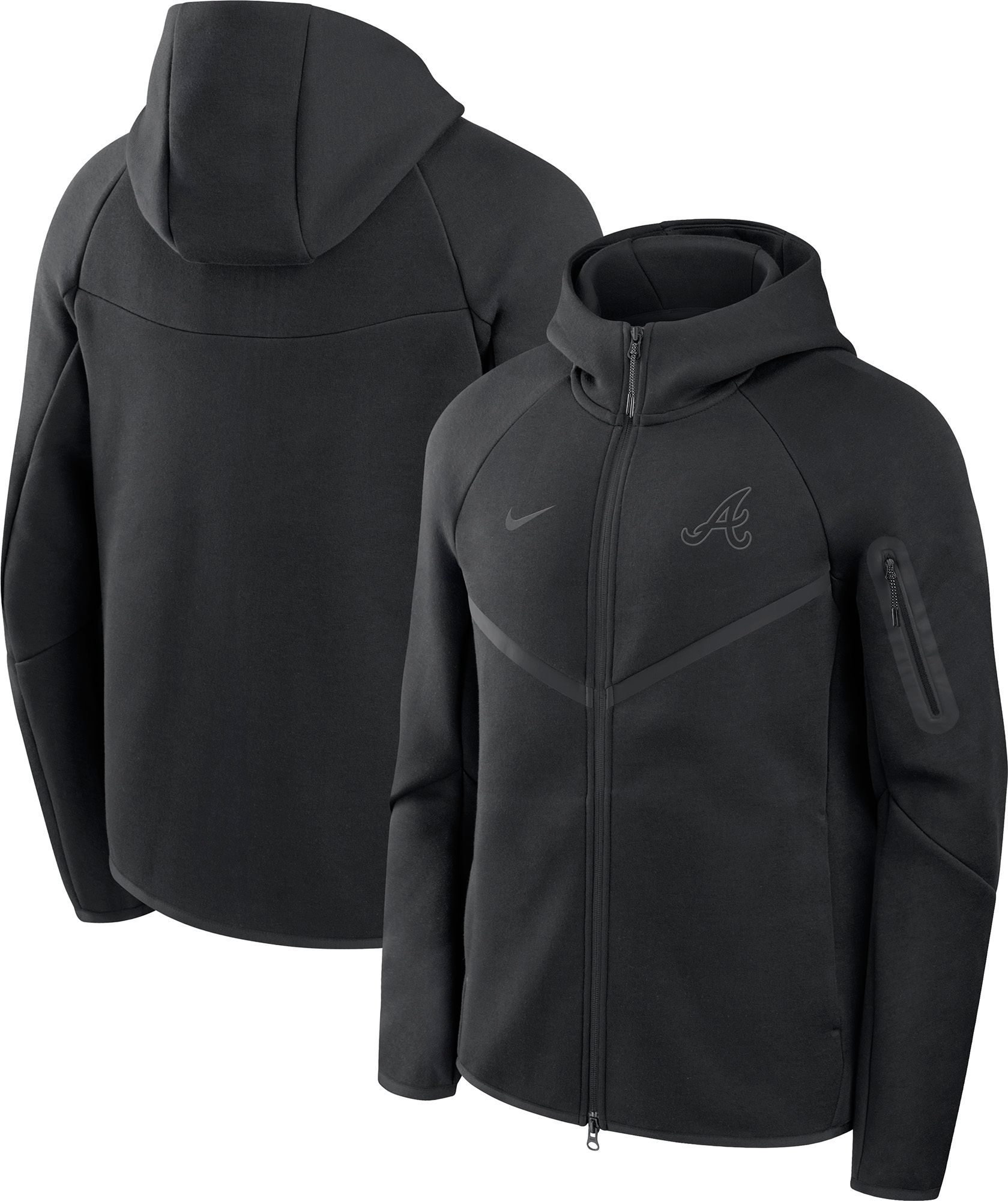 Nike Men's Atlanta Braves Tech Fleece Full-Zip Hoodie product image