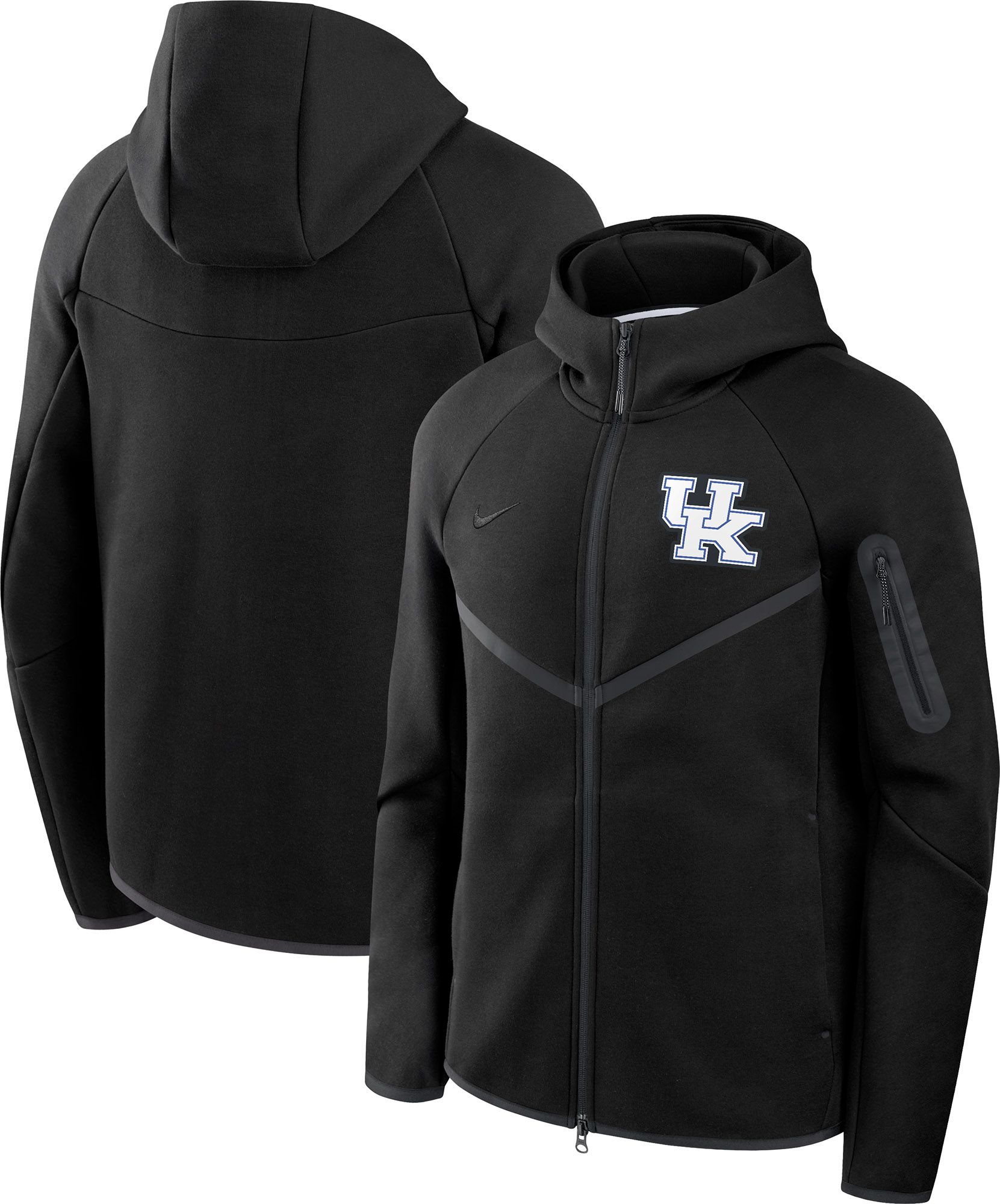 Nike Men's Kentucky Wildcats Black Tech Fleece Full-Zip Hoodie product image