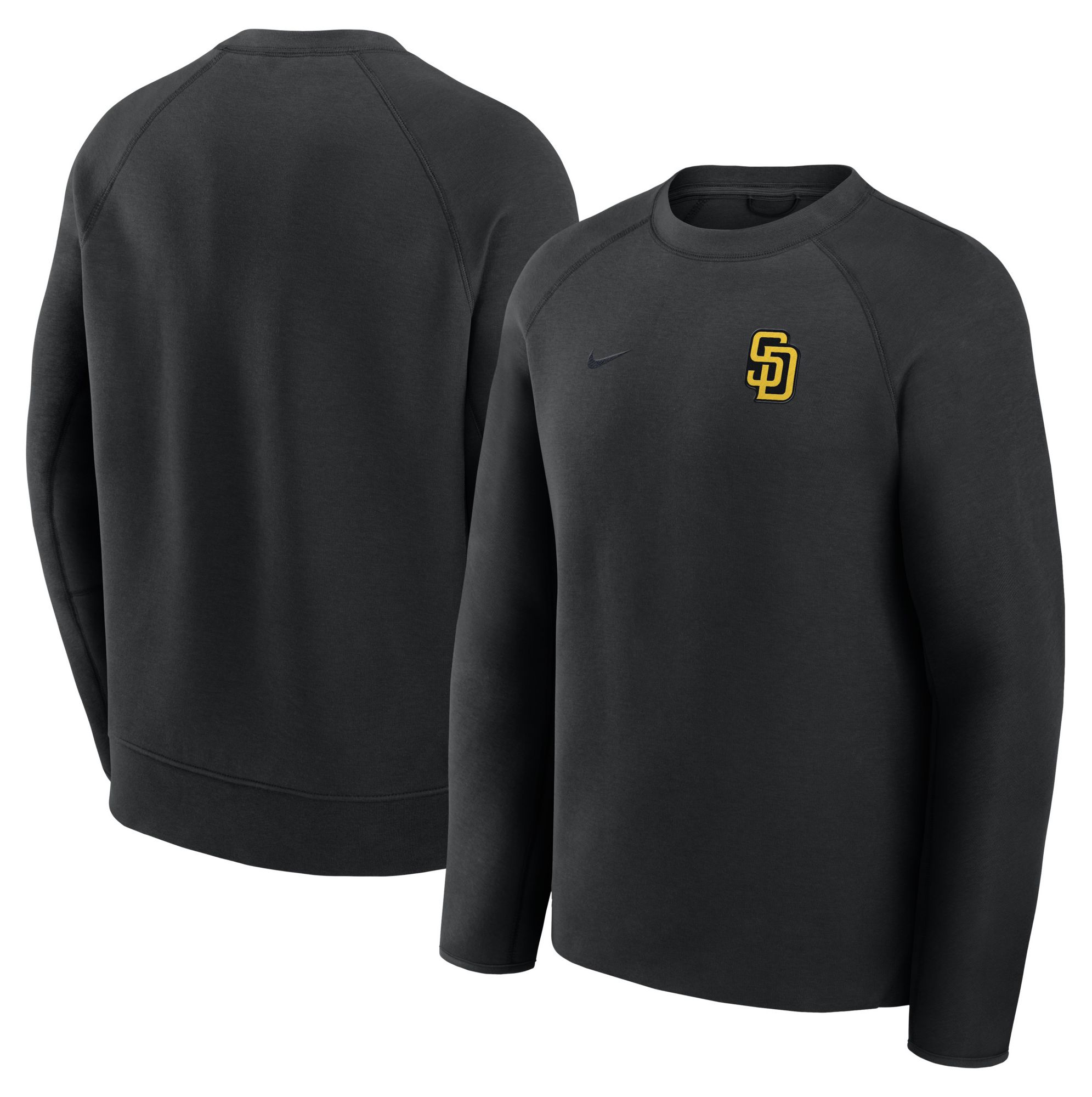 Nike Men's San Diego Padres Black Tech Fleece Crewneck Sweatshirt product image