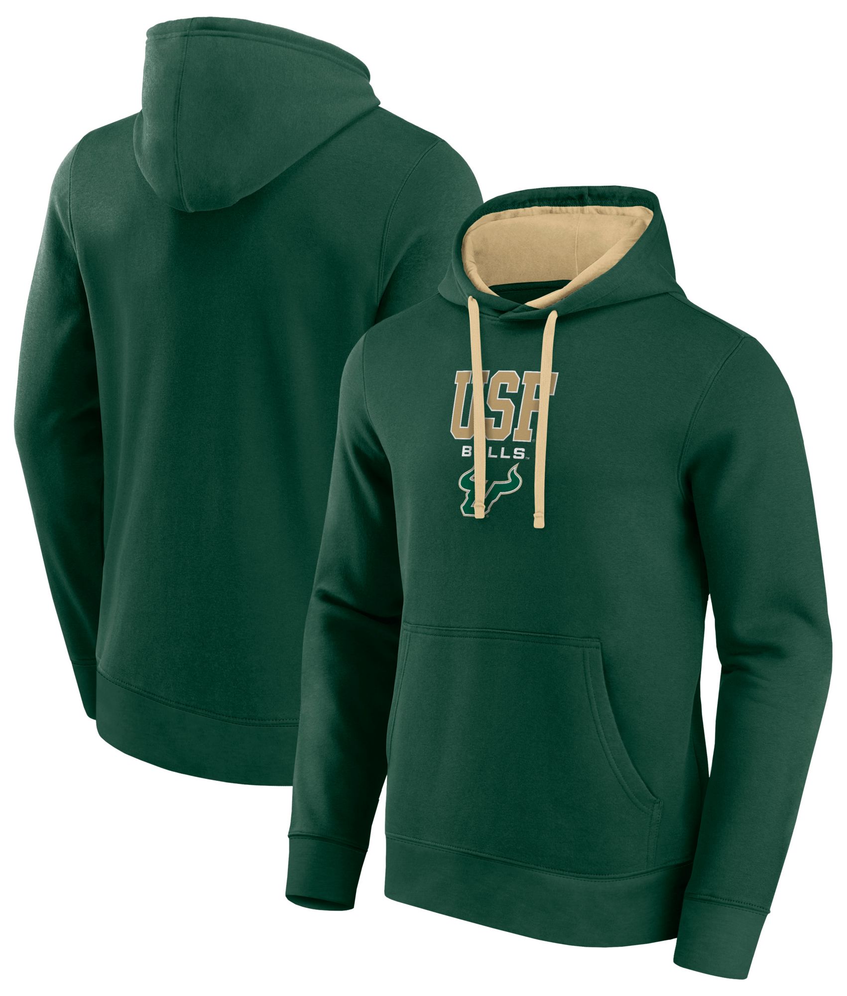 Logo Athletic Men's South Florida Bulls Dark Green/Gold Hoodie product image