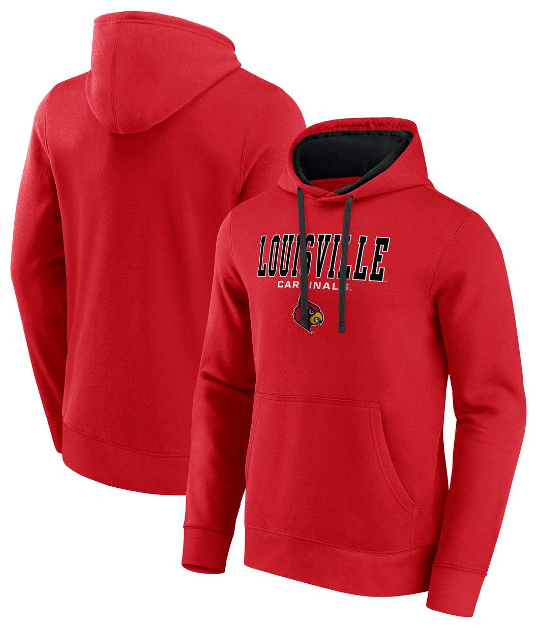 Logo Athletic Men's Louisville Cardinals Red/Black Hoodie product image