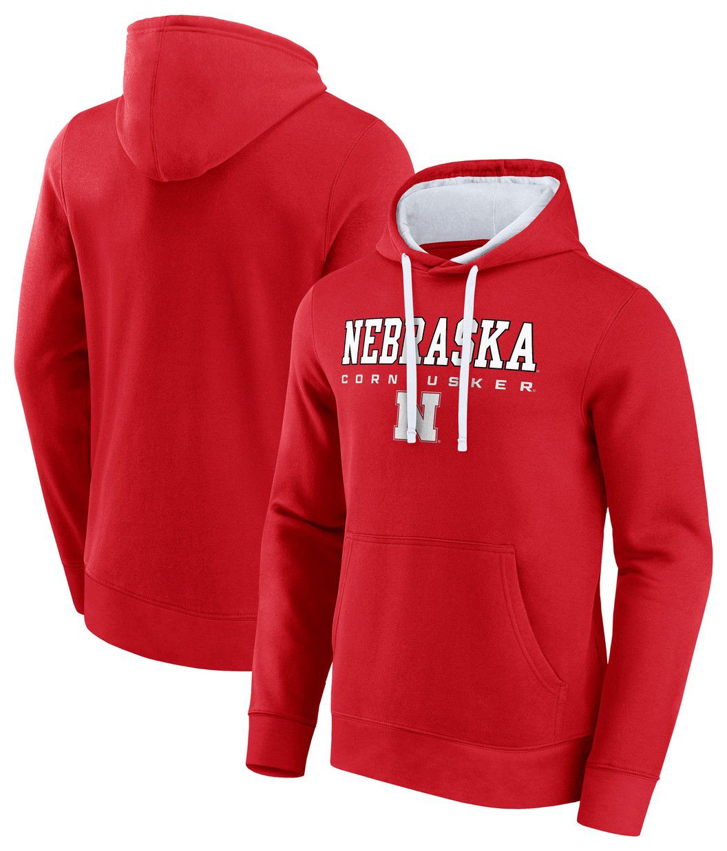 Logo Athletic Men's Nebraska Cornhuskers Red/White Hoodie product image