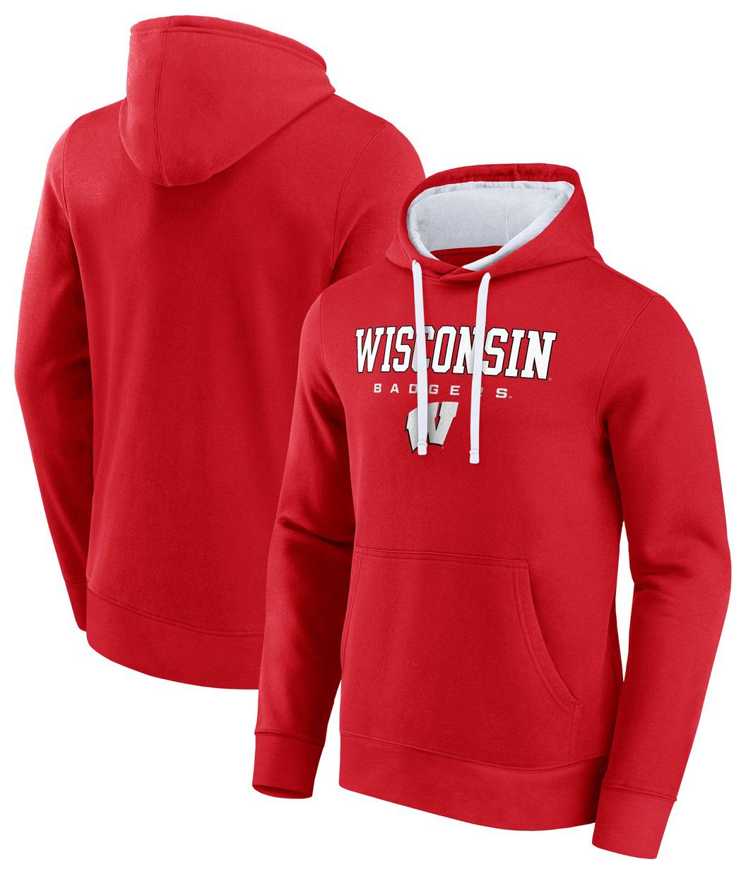 Logo Athletic Men's Wisconsin Badgers Red/White Hoodie product image