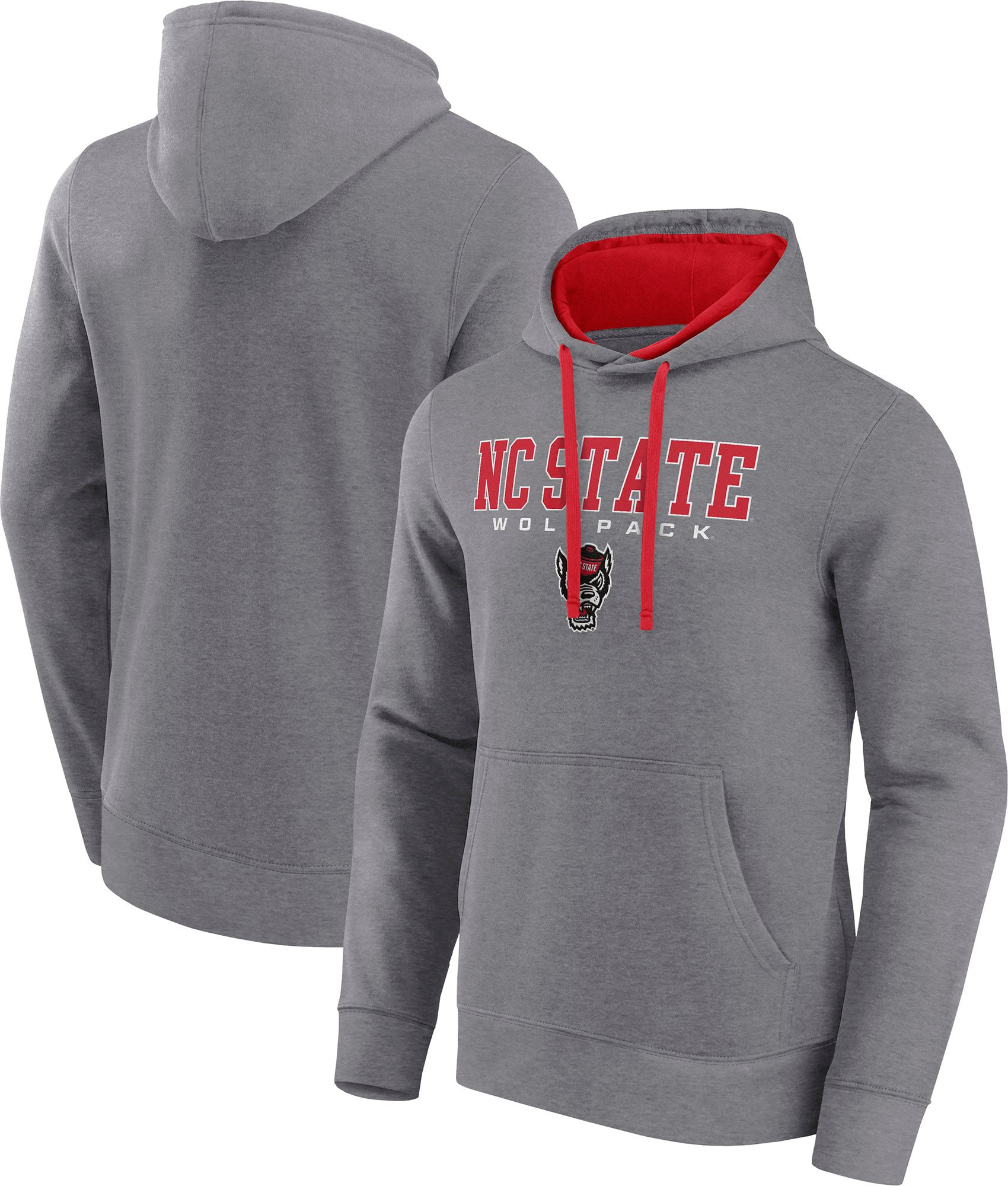 Logo Athletic Men's NC State Wolfpack Grey/Red Hoodie product image